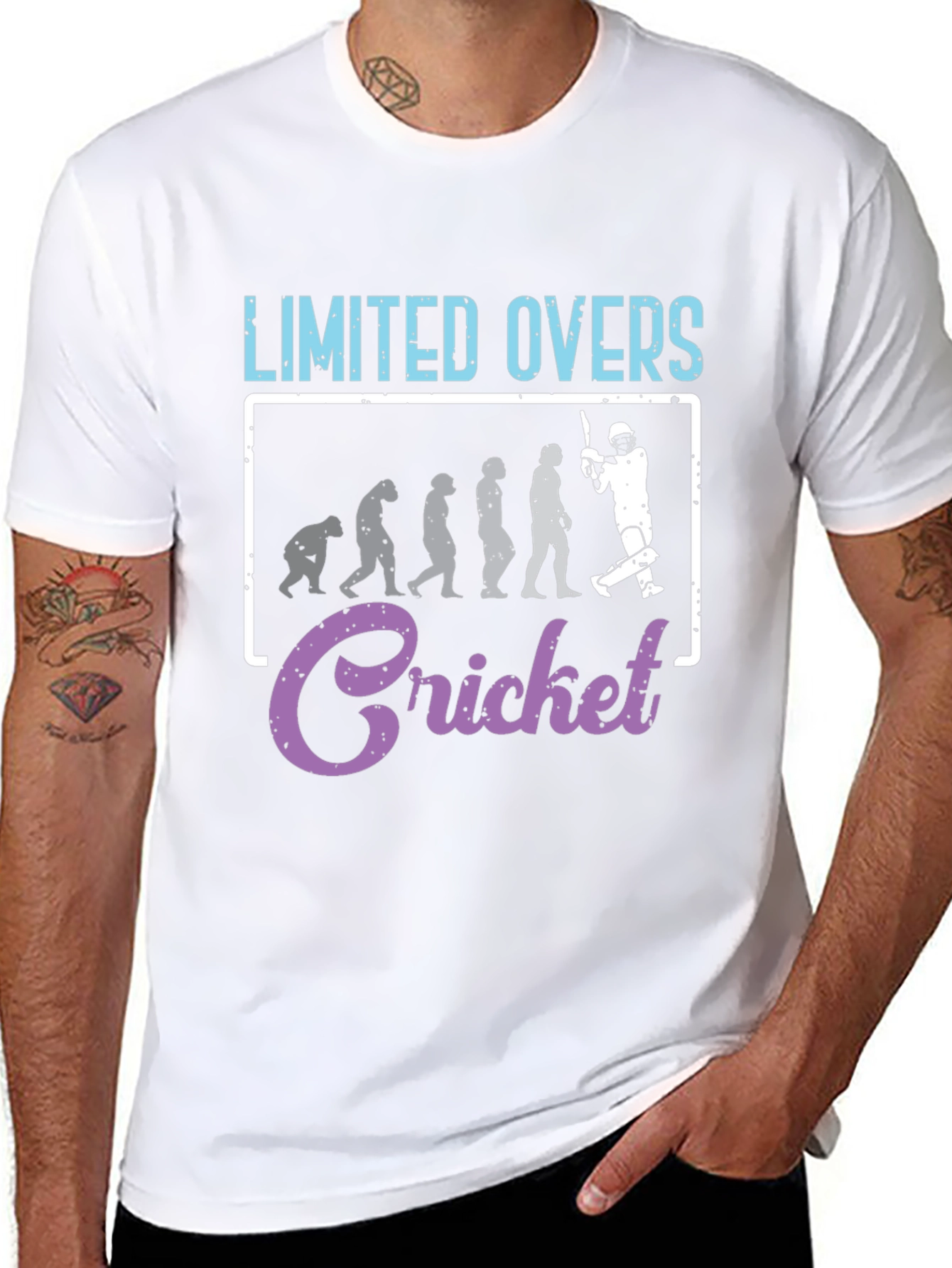 Limited Overs Cricket Evolution T-Shirt