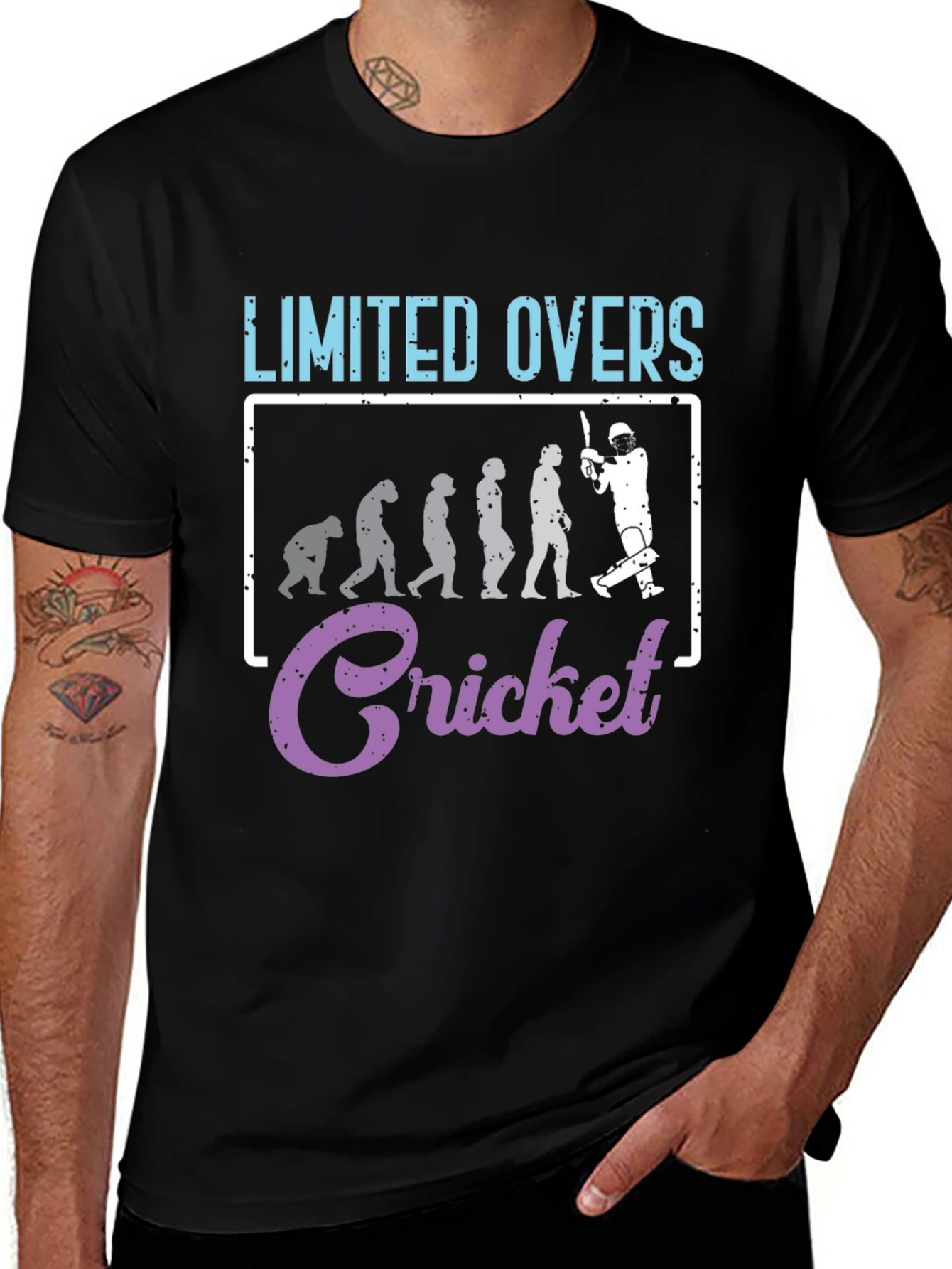 Limited Overs Cricket Evolution T-Shirt