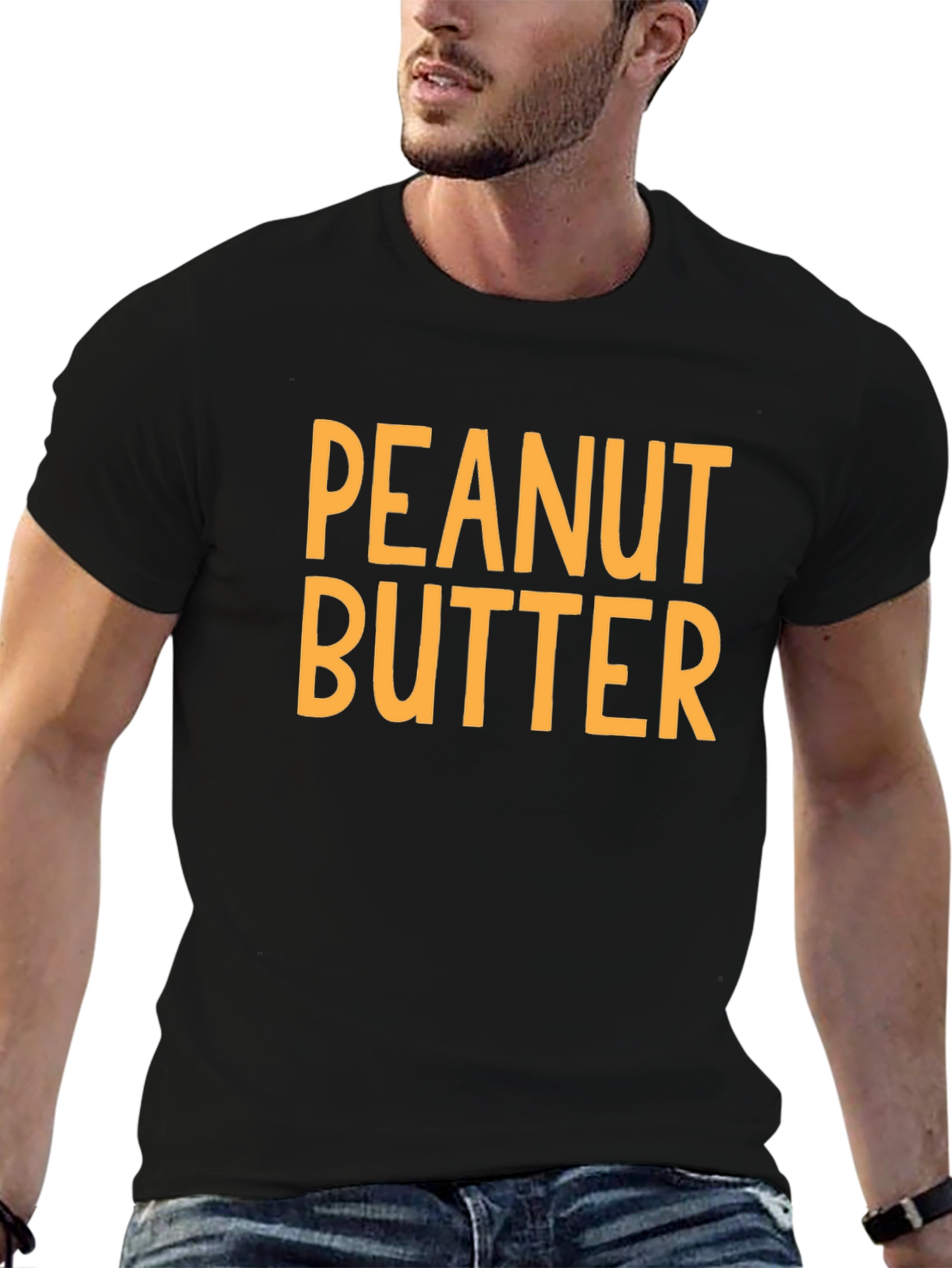 Peanut Butter Graphic T-Shirt - Black