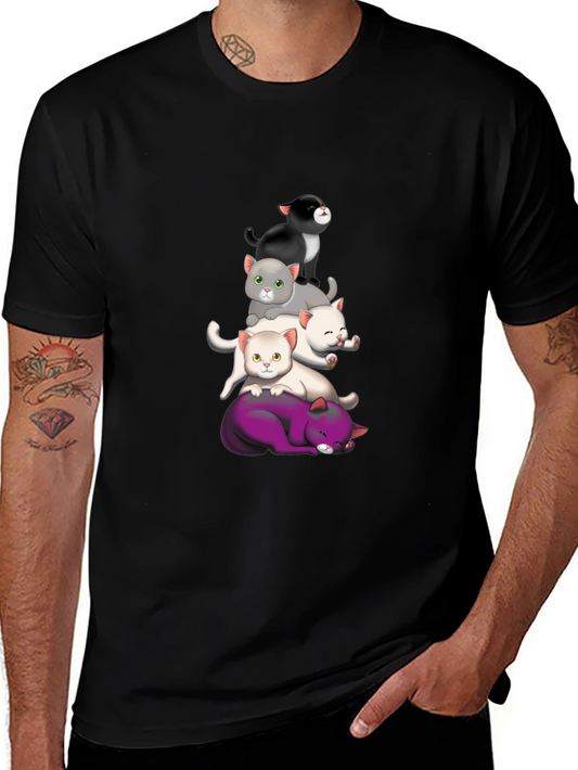 Stacked Cats Graphic Tee