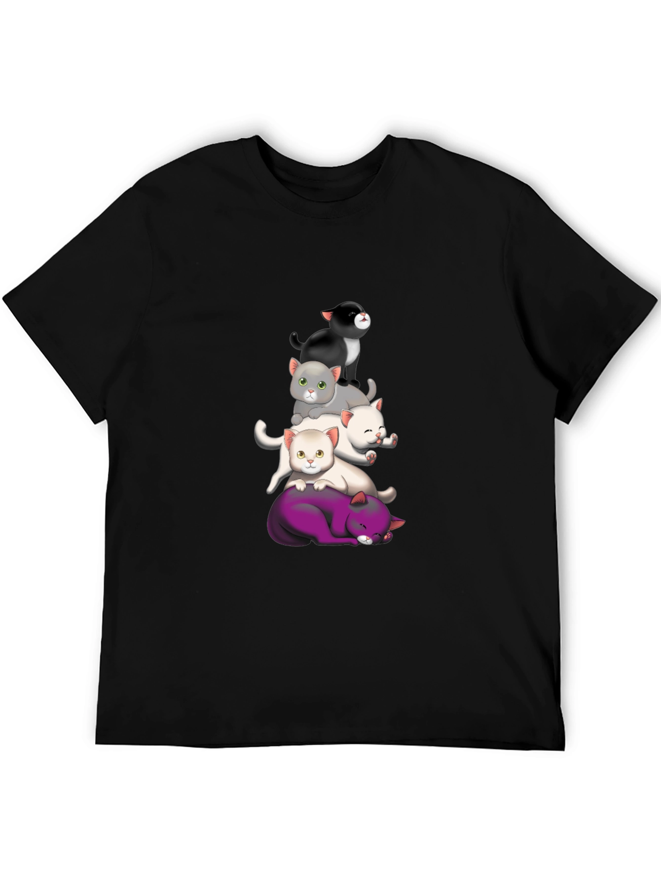 Stacked Cats Graphic Tee