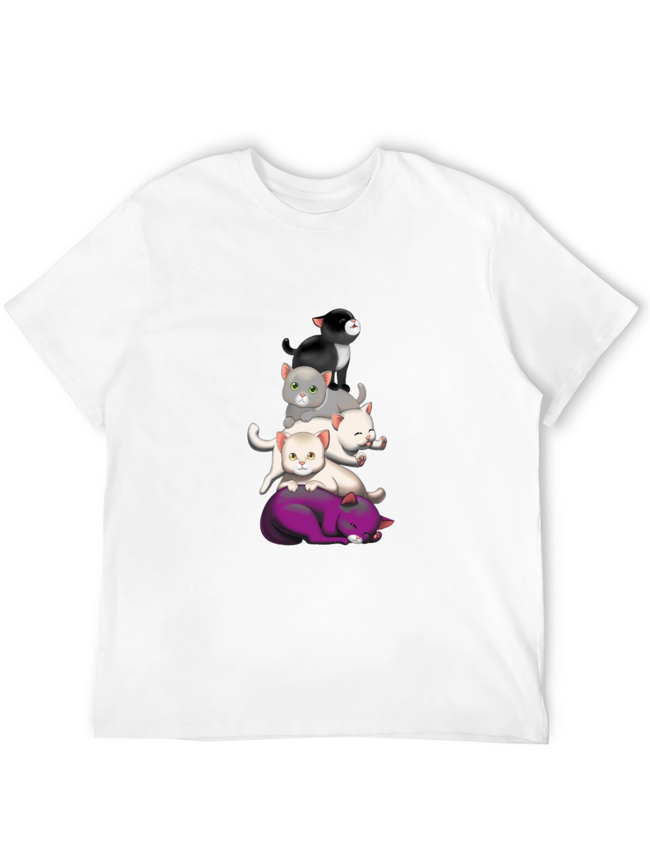 Stacked Cats Graphic Tee