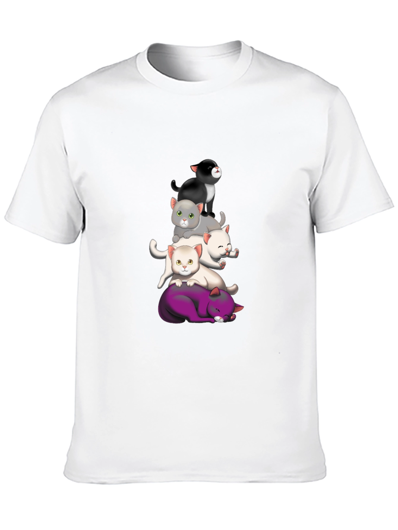Stacked Cats Graphic Tee