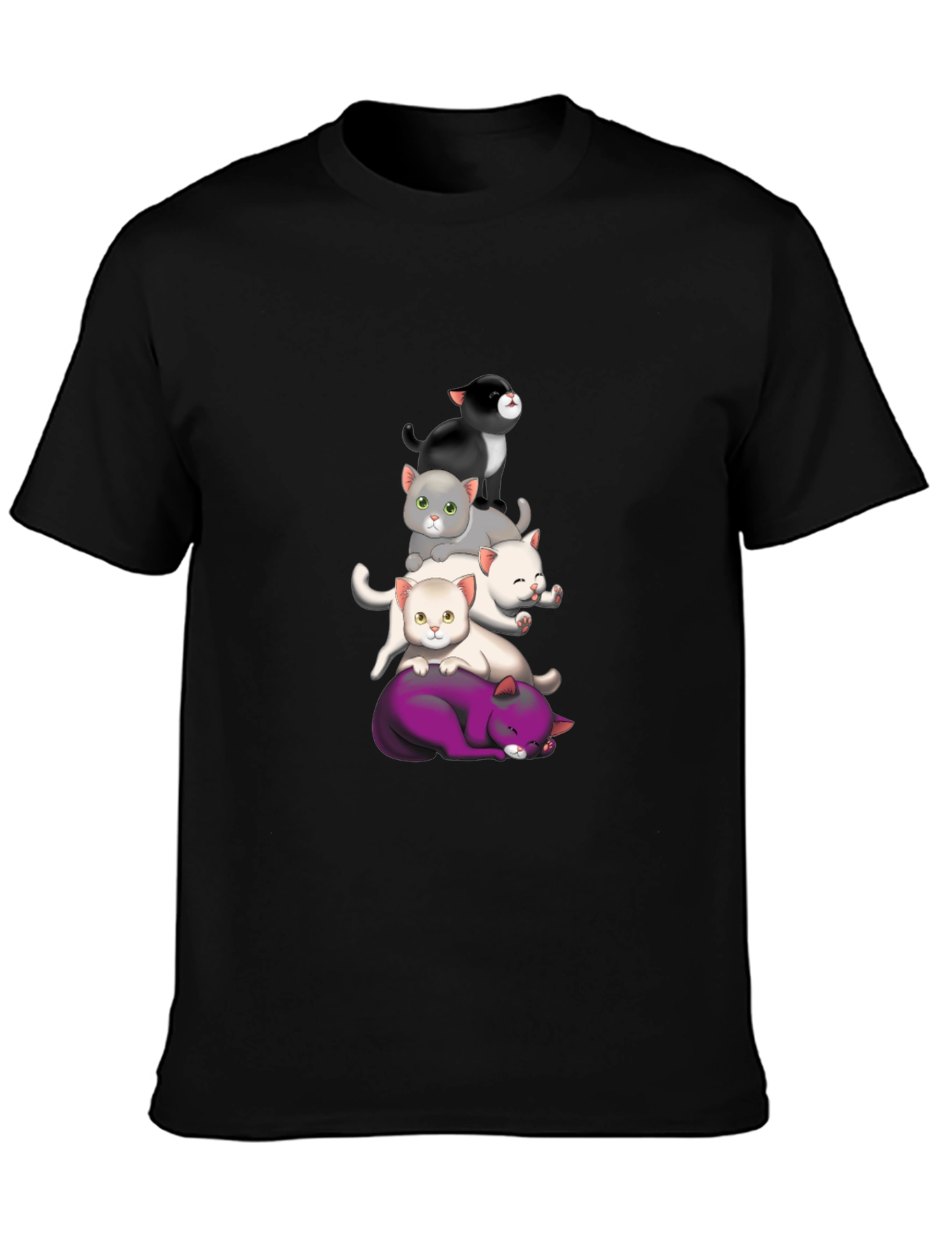 Stacked Cats Graphic Tee
