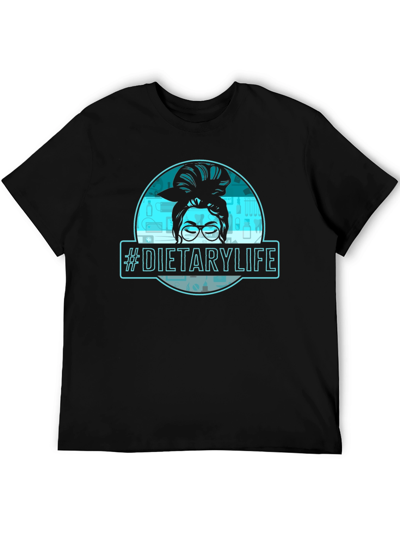 Dietary Life Messy Bun Graphic Tee