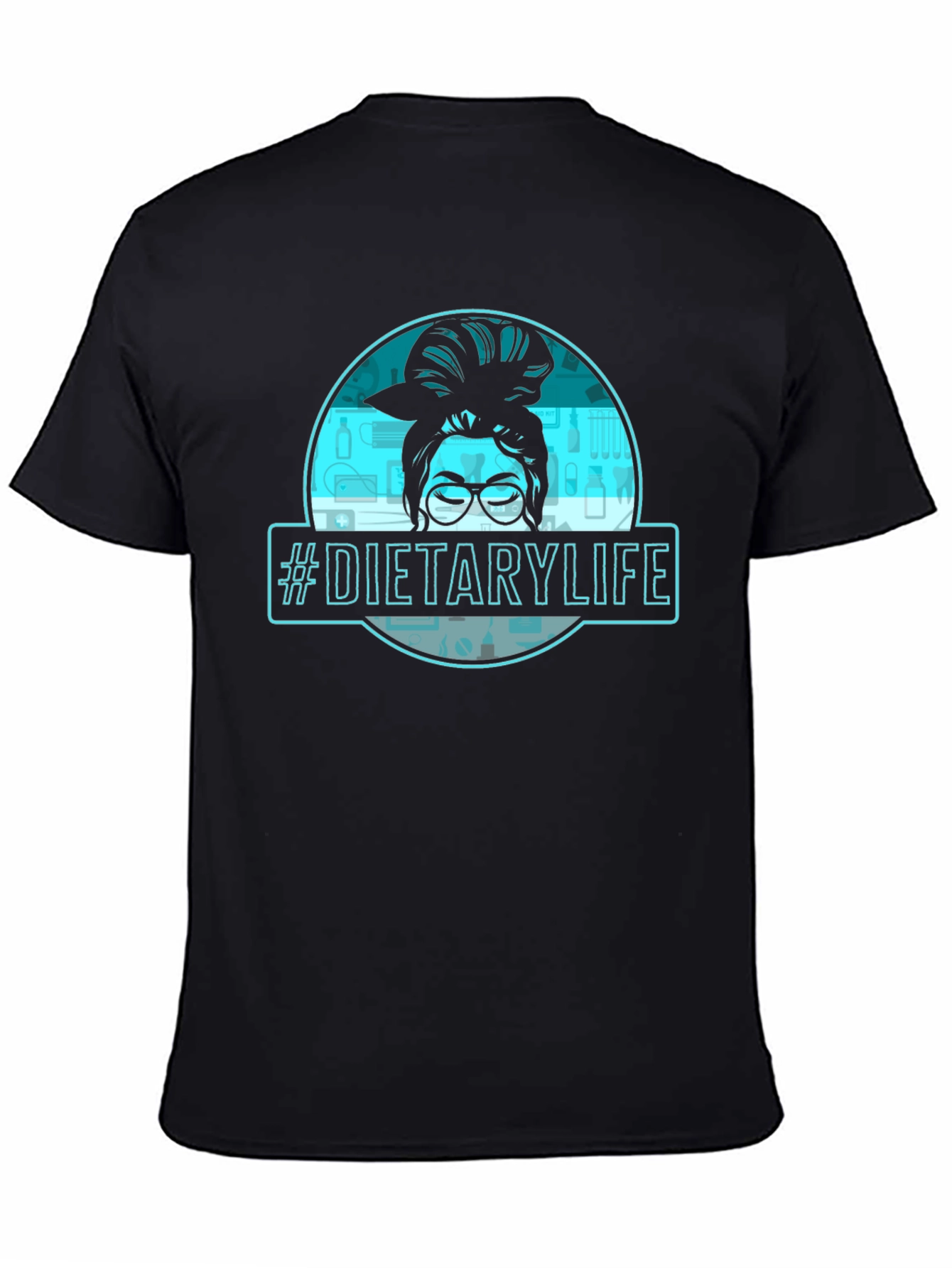 Dietary Life Messy Bun Graphic Tee