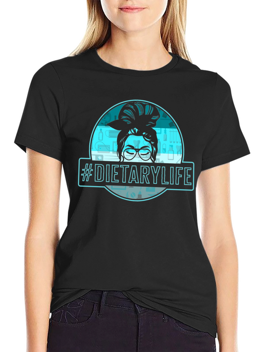 Dietary Life Messy Bun Graphic Tee