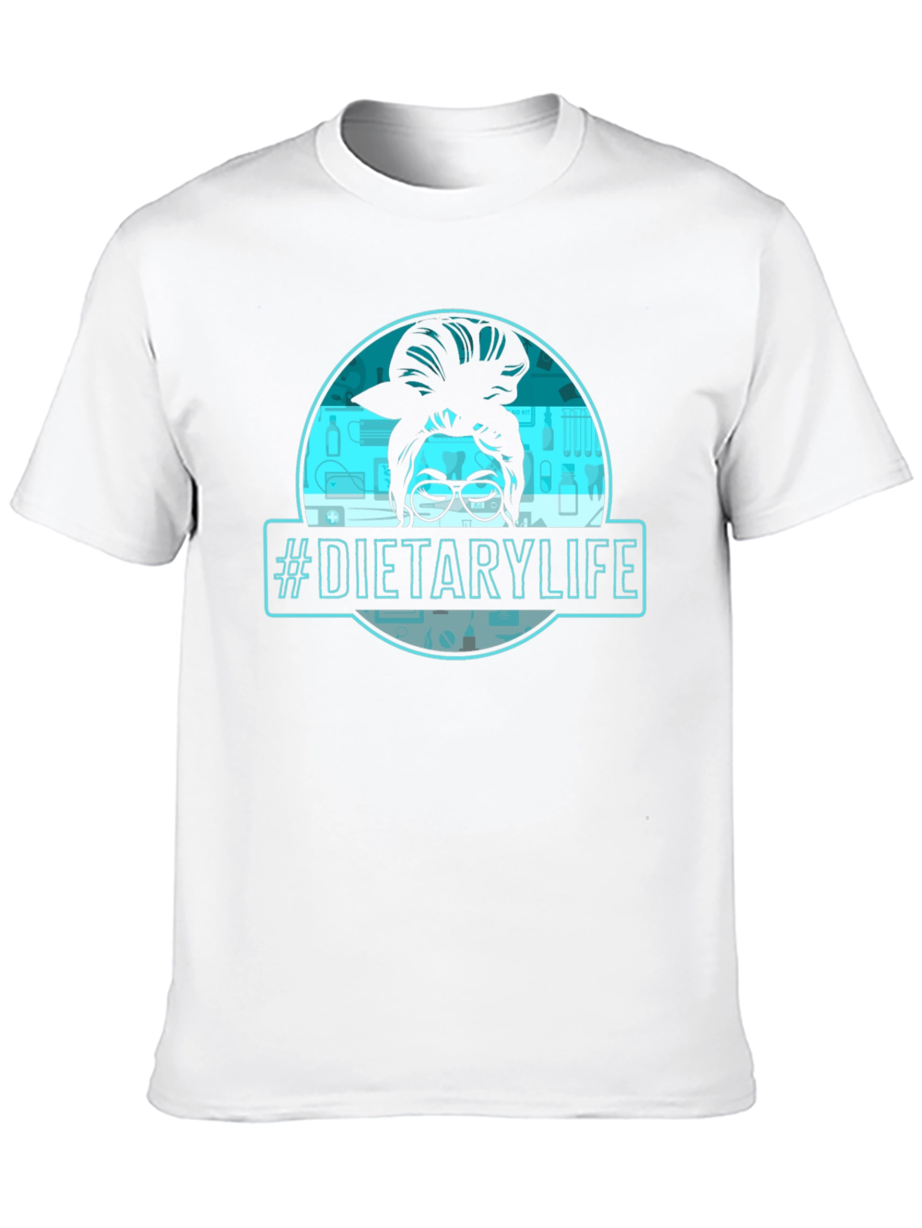 Dietary Life Messy Bun Graphic Tee