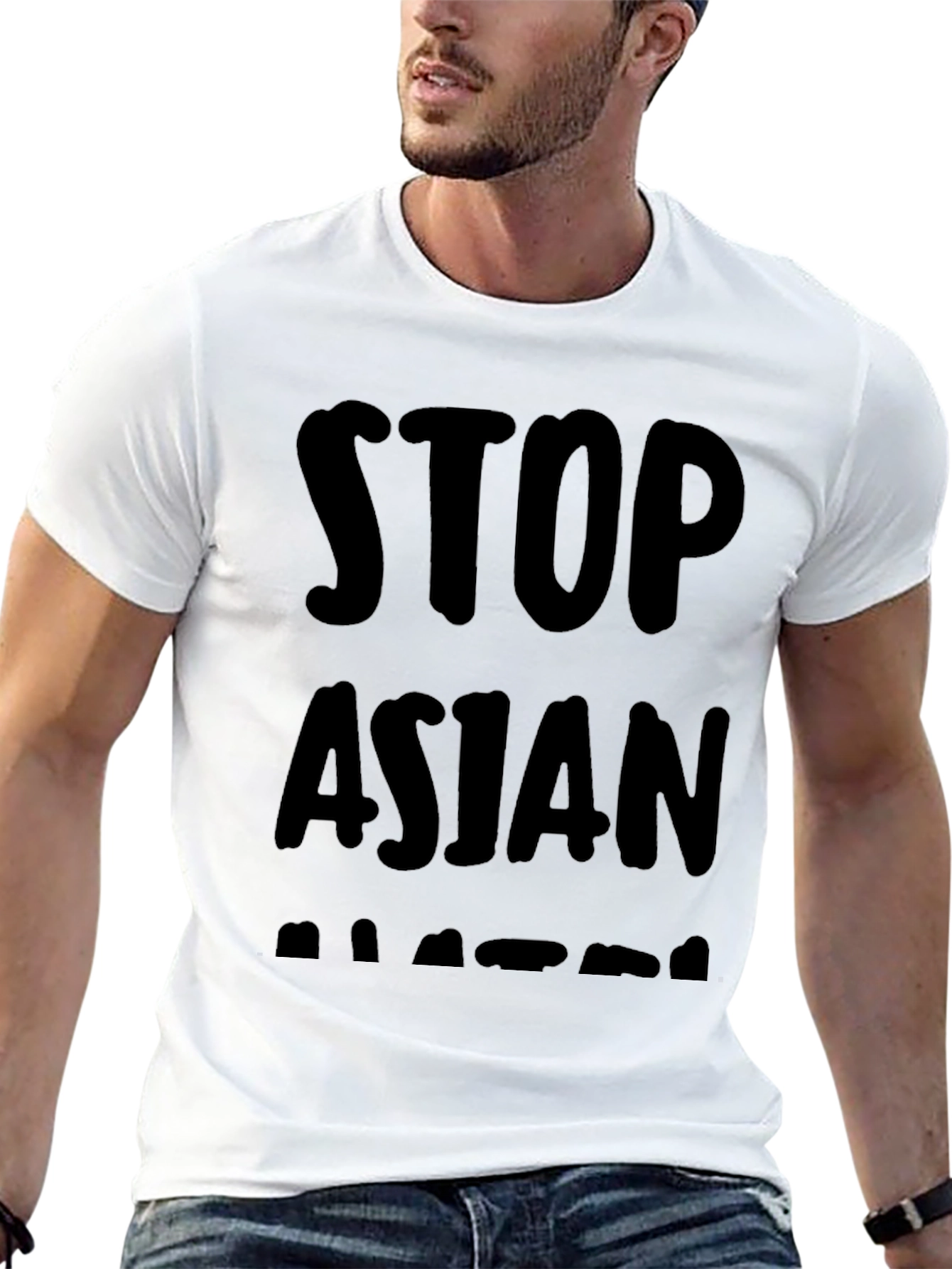 Stop Asian Hate Black T-Shirt