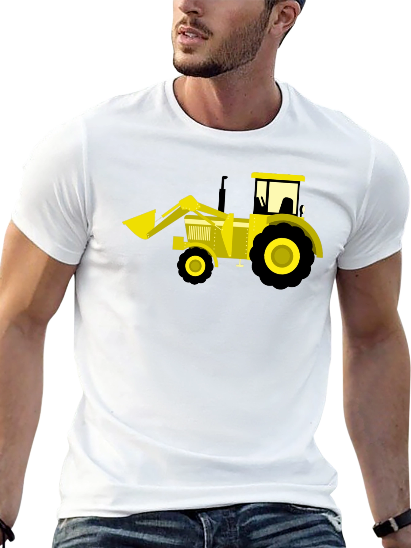 Black Tractor Graphic Tee - Fun & Unique