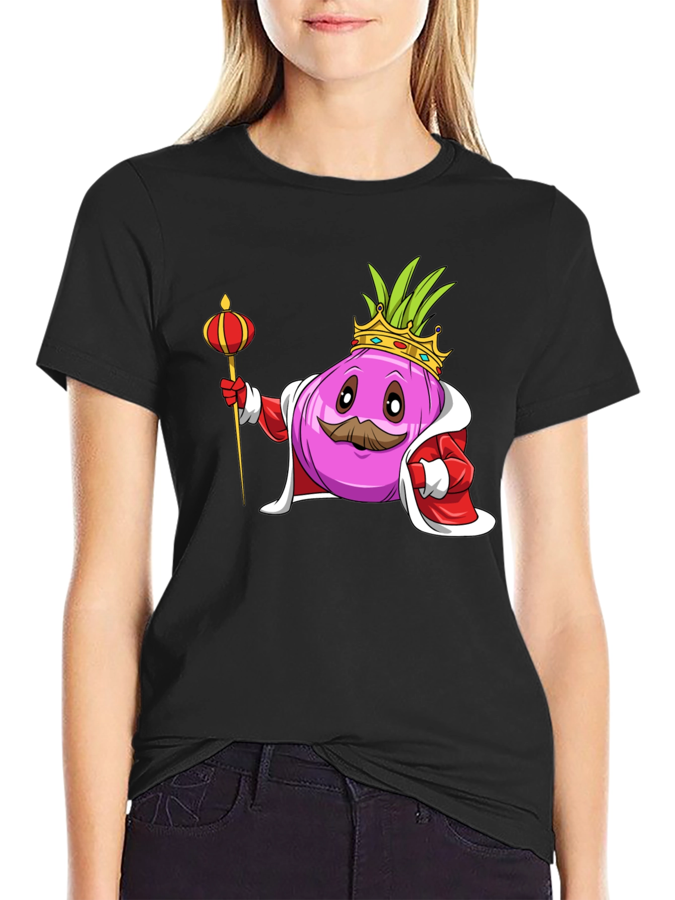King Onion Graphic Tee - Novelty T-Shirt