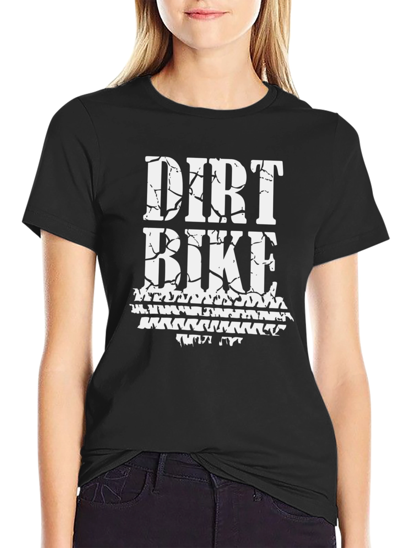 Dirt Bike Graphic T-Shirt - Black Tee