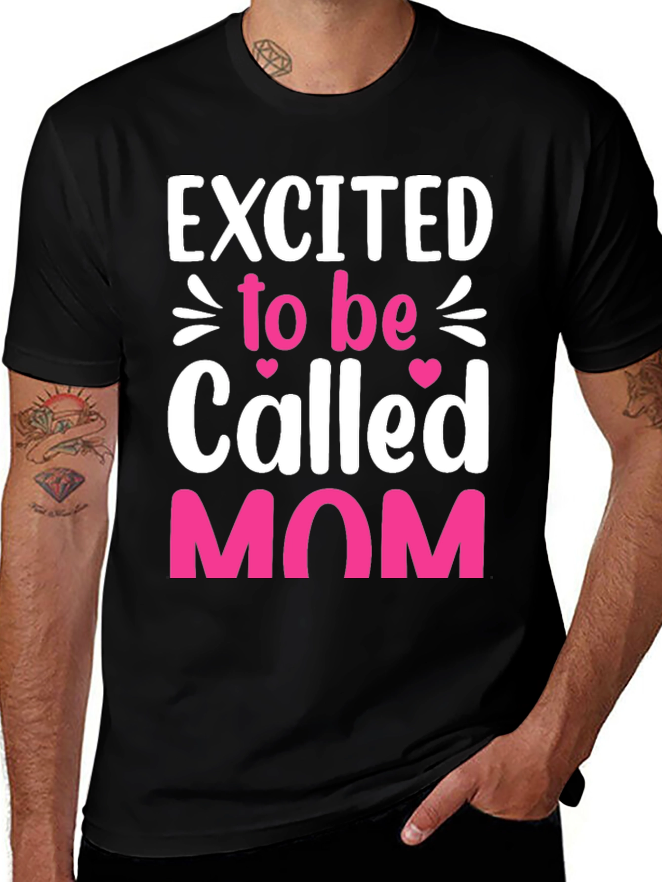 Excited to be Called Mom Graphic T-Shirt