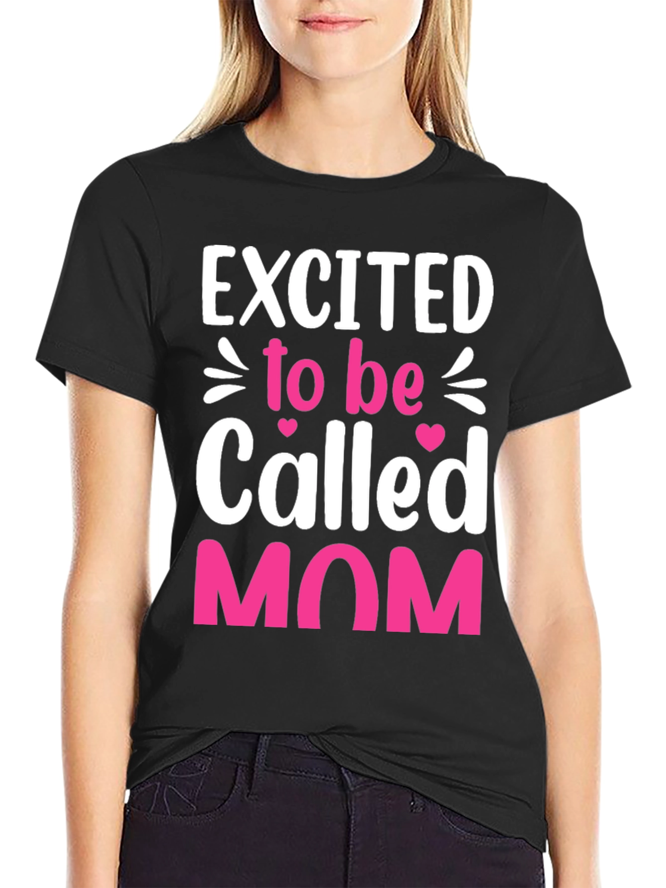 Excited to be Called Mom Graphic T-Shirt