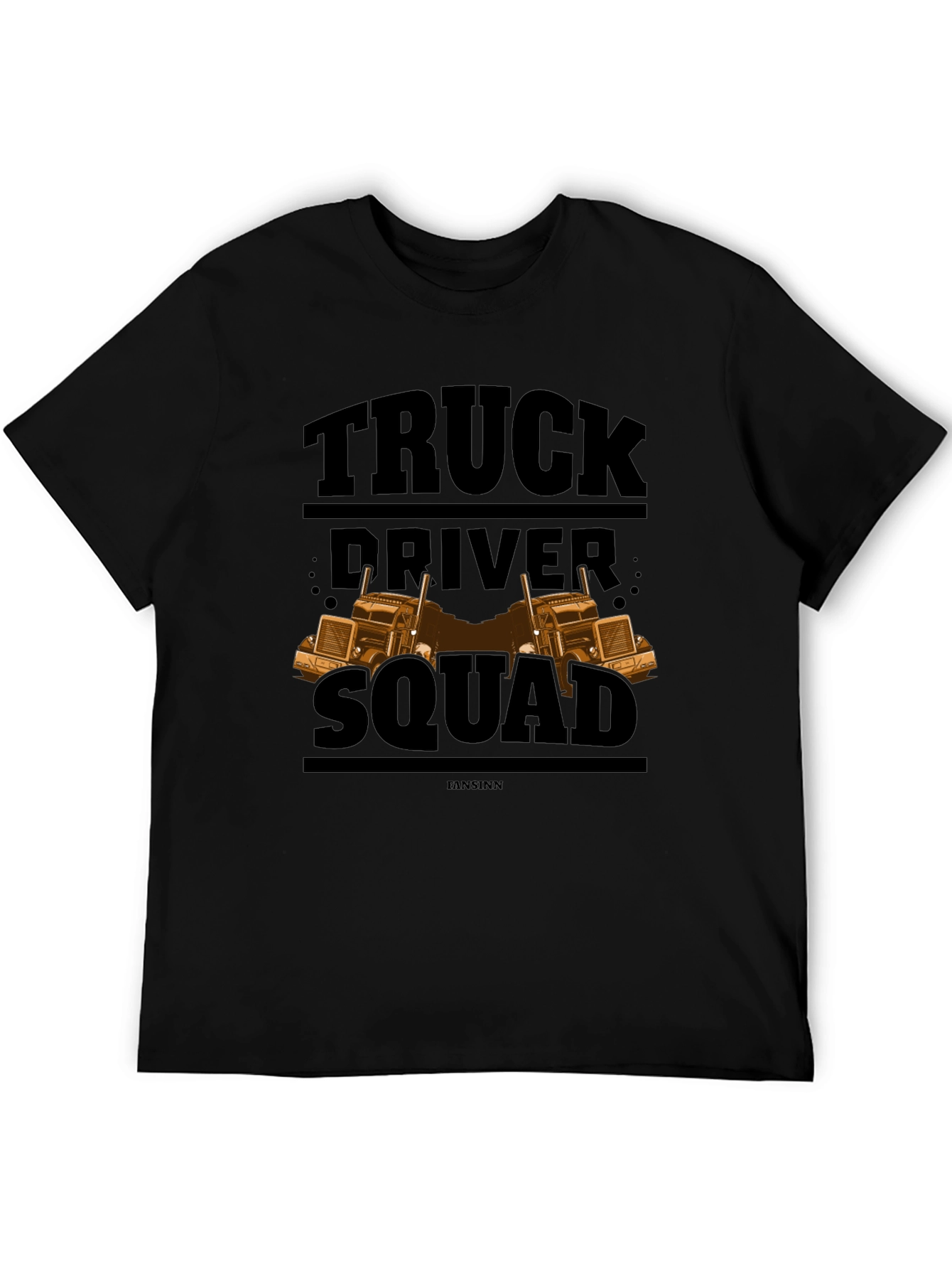 Truck Driver Squad Black T-Shirt