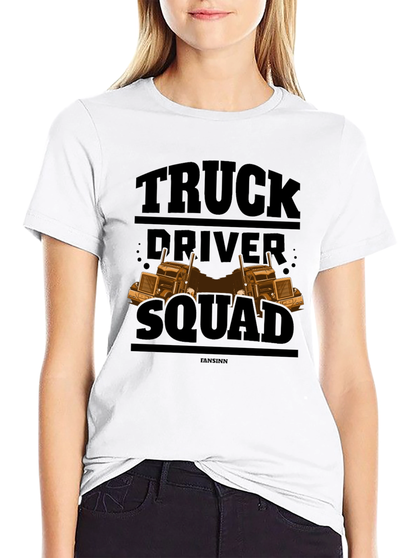 Truck Driver Squad Black T-Shirt