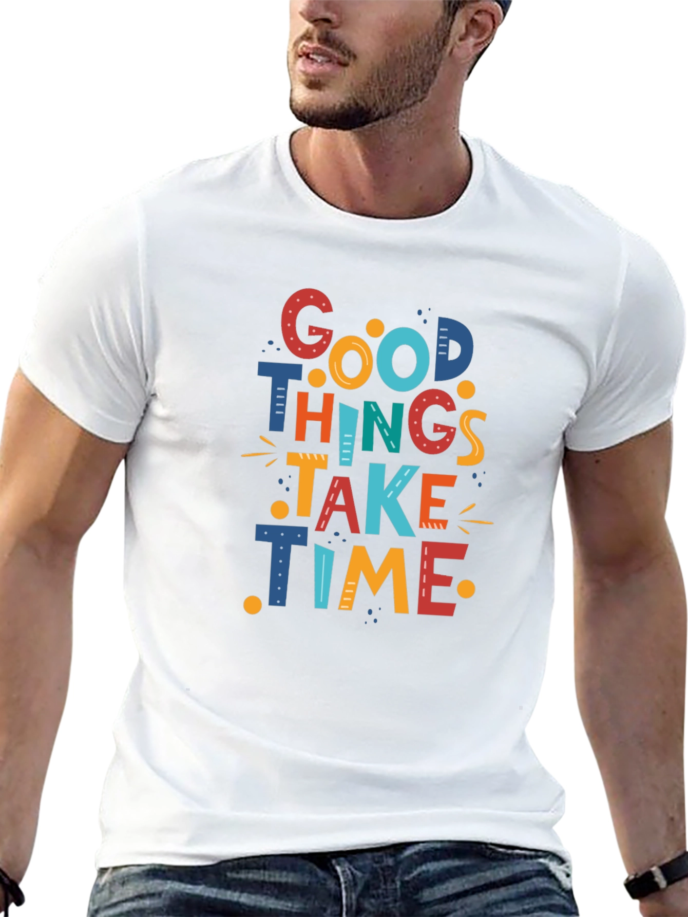 Good Things Take Time Graphic Tee - Black