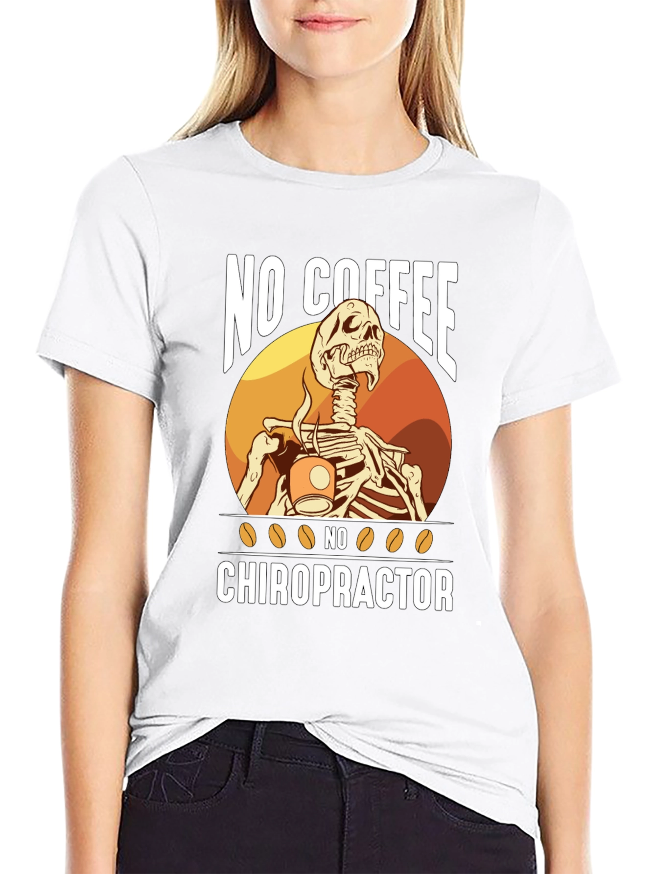 Funny Chiropractic T-Shirt - No Coffee No Chiropractor