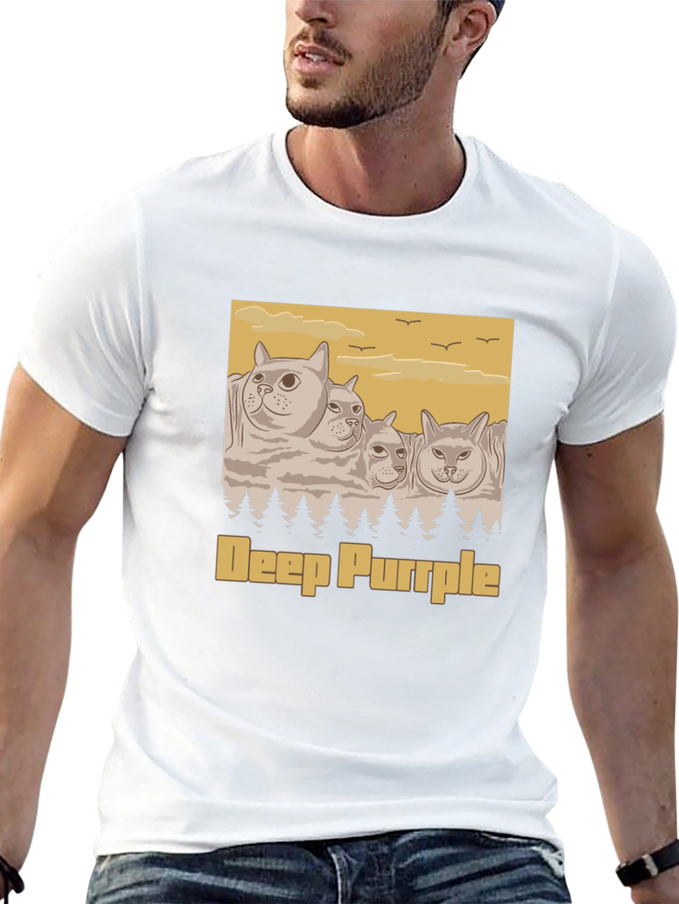 Deep Purrple Cats T-Shirt - Music Inspired Tee