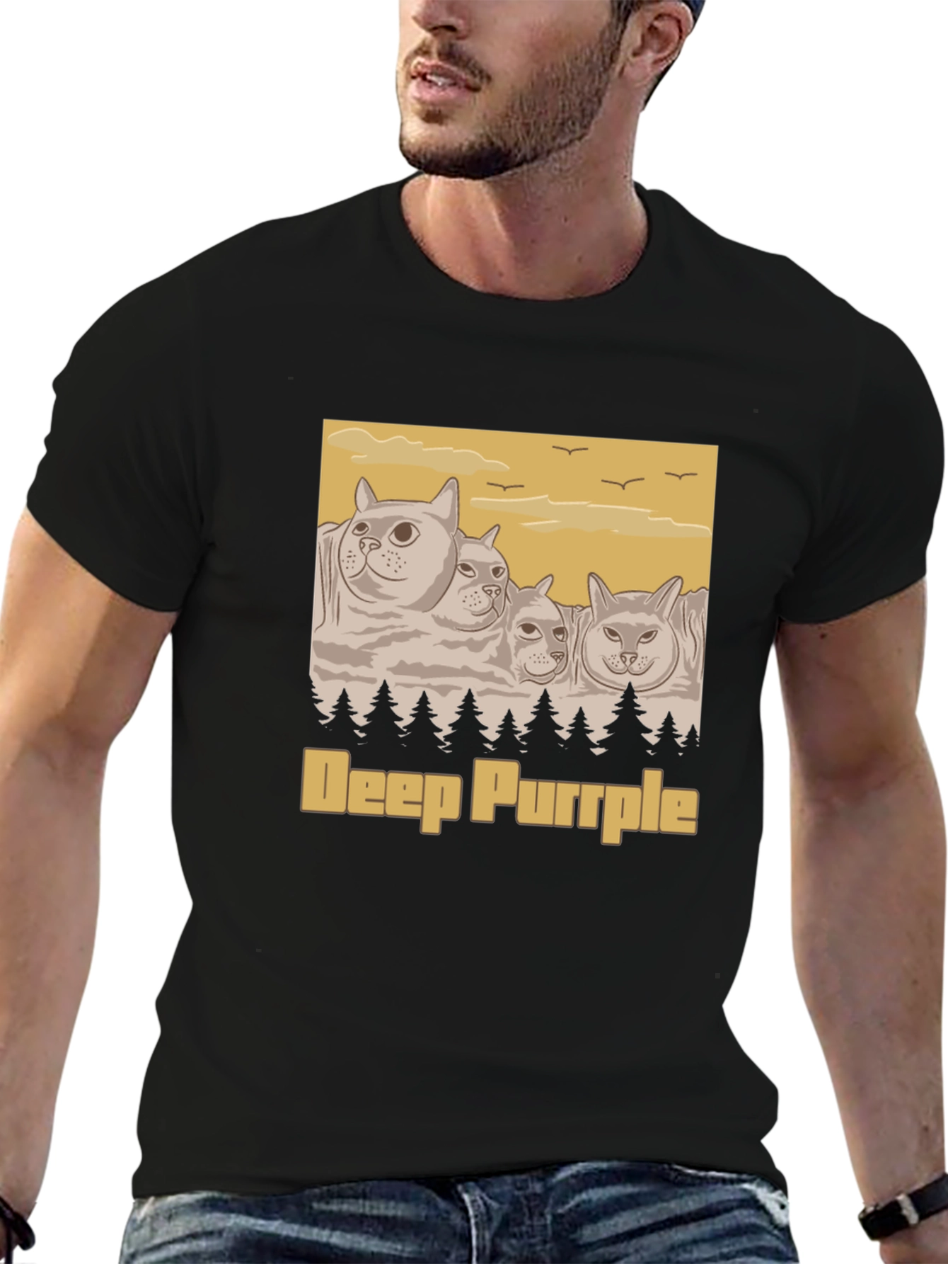 Deep Purrple Cats T-Shirt - Music Inspired Tee