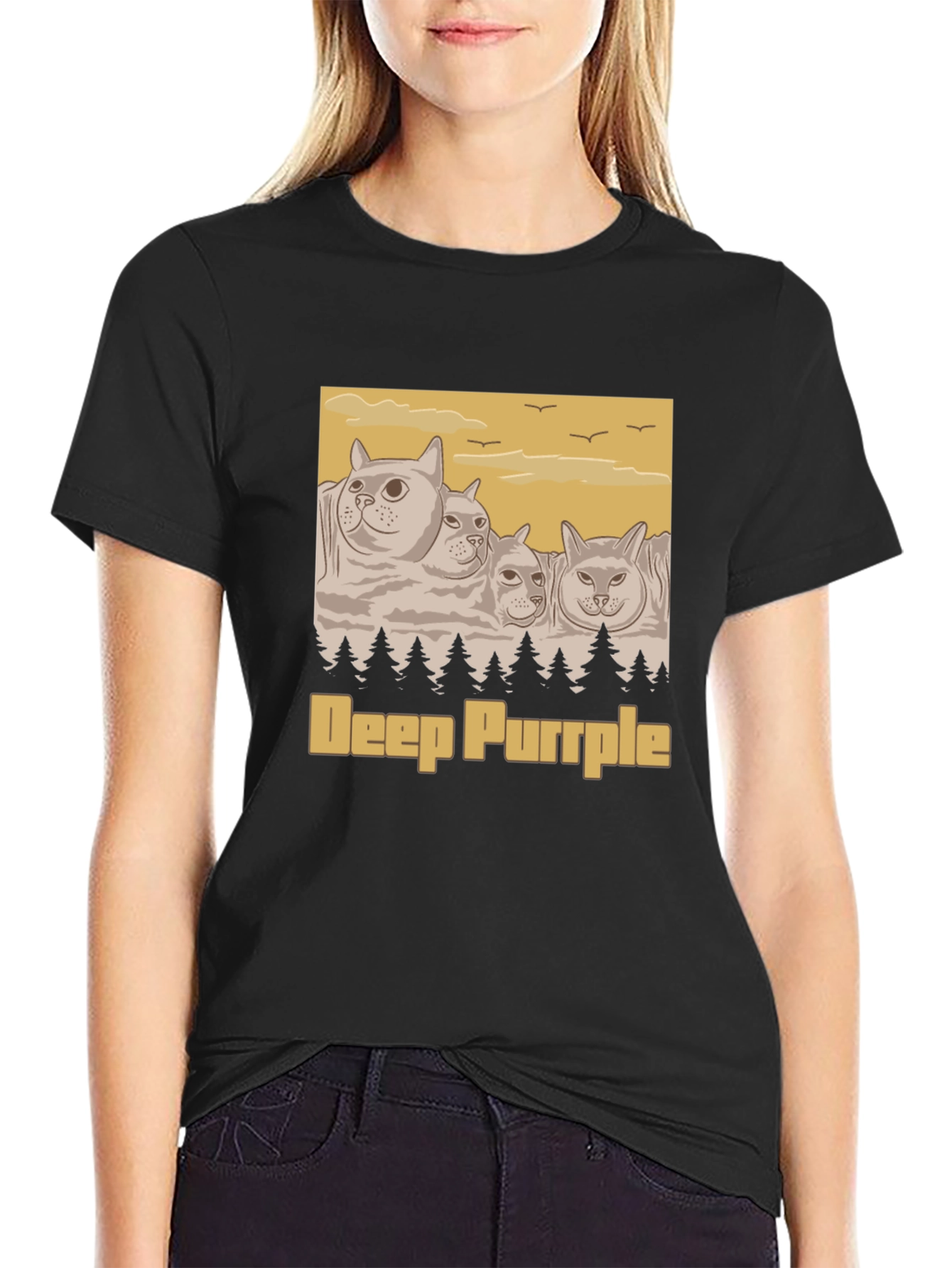 Deep Purrple Cats T-Shirt - Music Inspired Tee