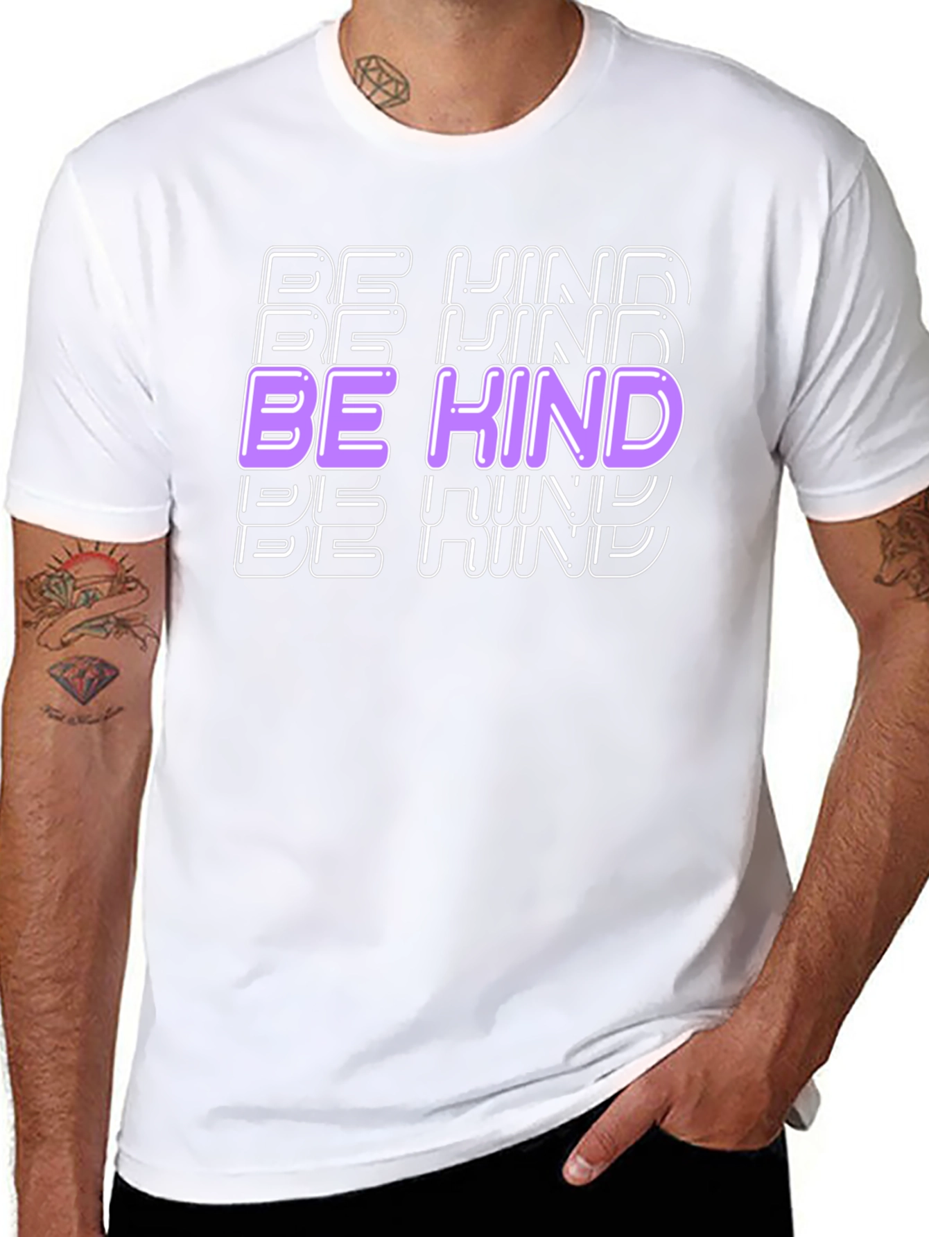 Be Kind Graphic Tee - Mens Black T-Shirt