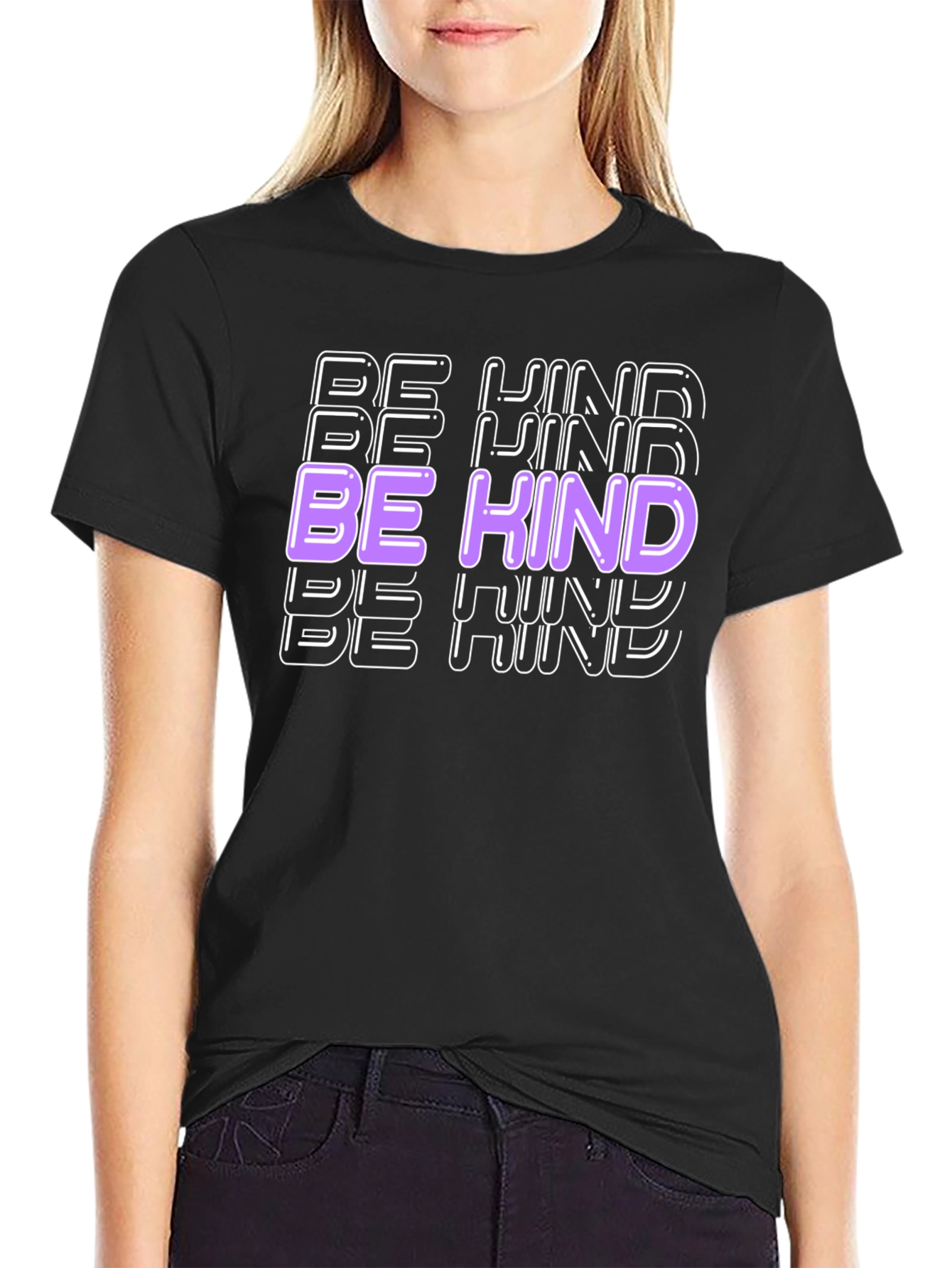 Be Kind Graphic Tee - Mens Black T-Shirt