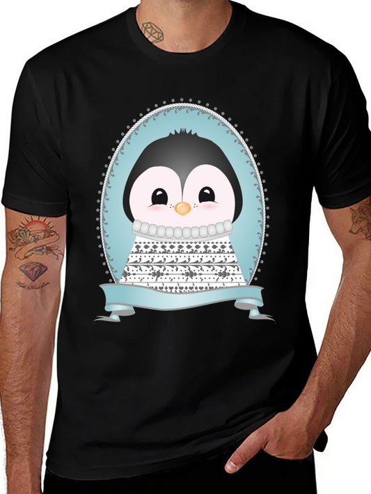 Penguin Graphic Tee - Cute Cartoon Design