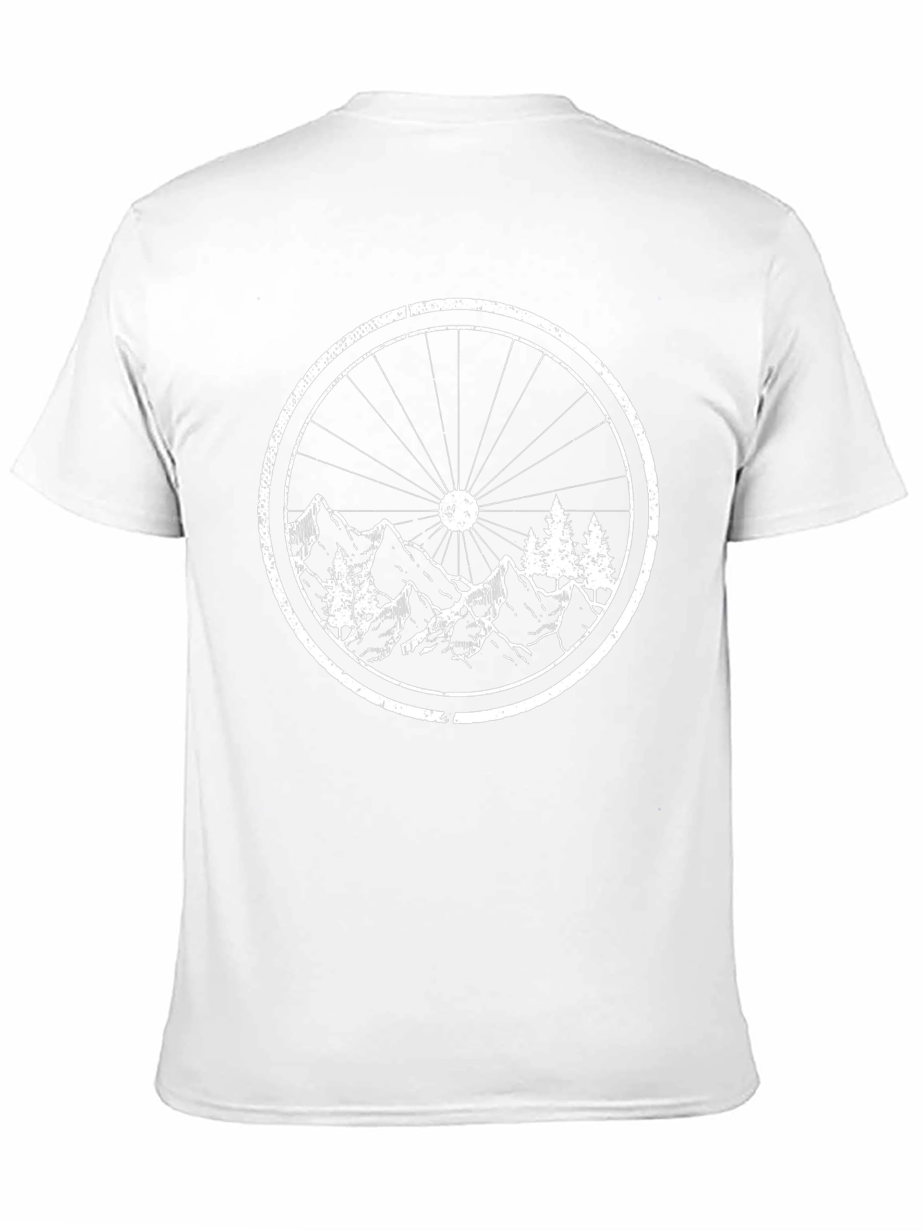 Mountain Bike Wheel Graphic Tee - Adventure Awaits!