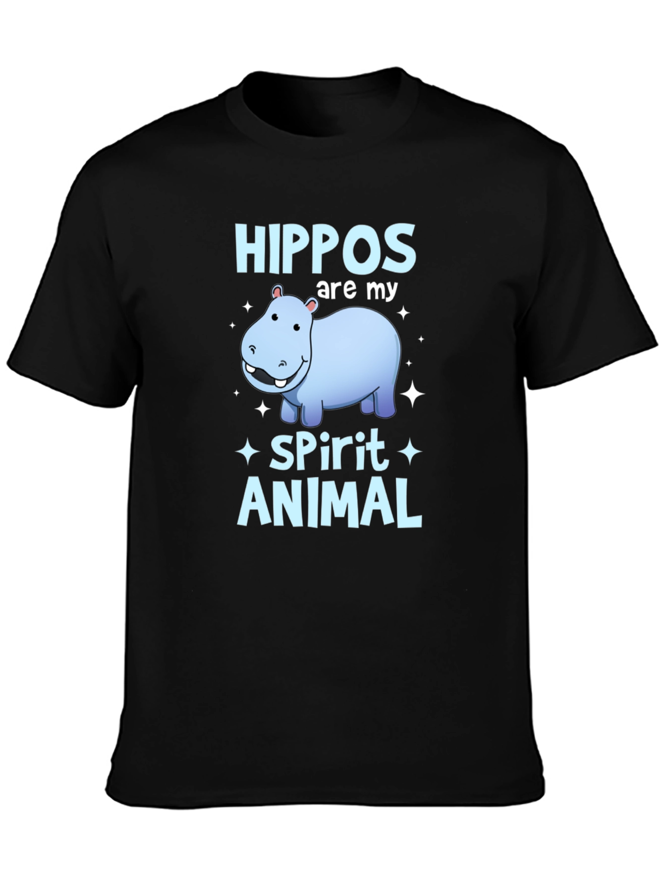 Hippo Spirit Animal Graphic T-Shirt