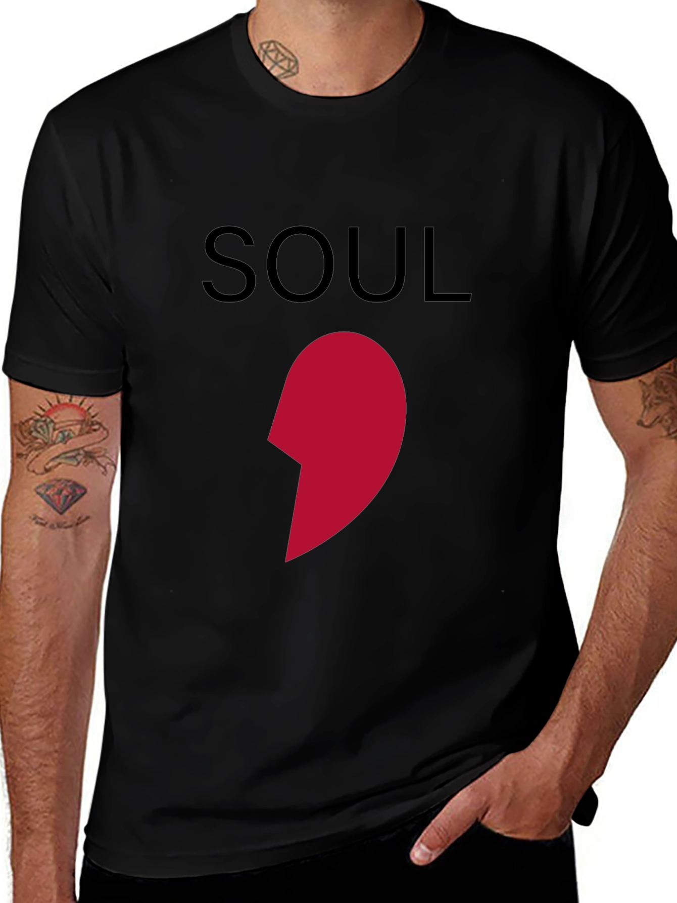 Soul Mate Matching Couple T-Shirt - Left Piece