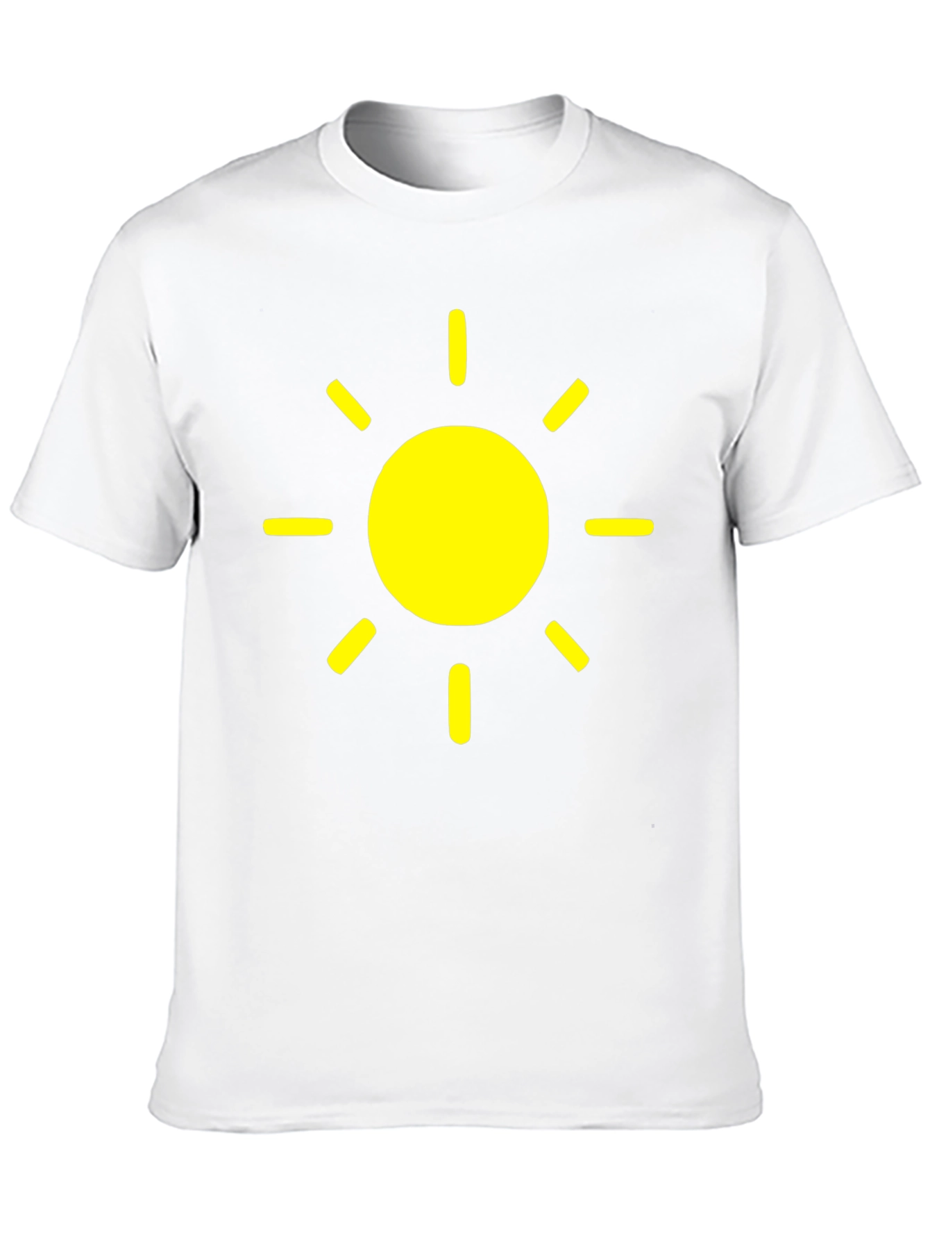 Sunny Day Graphic Tee - Black Cotton T-Shirt