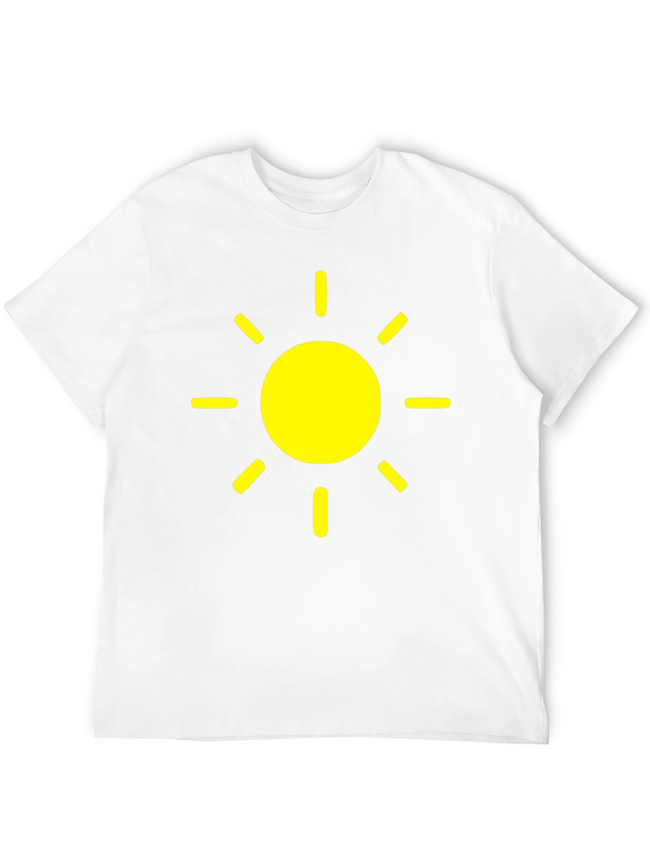 Sunny Day Graphic Tee - Black Cotton T-Shirt