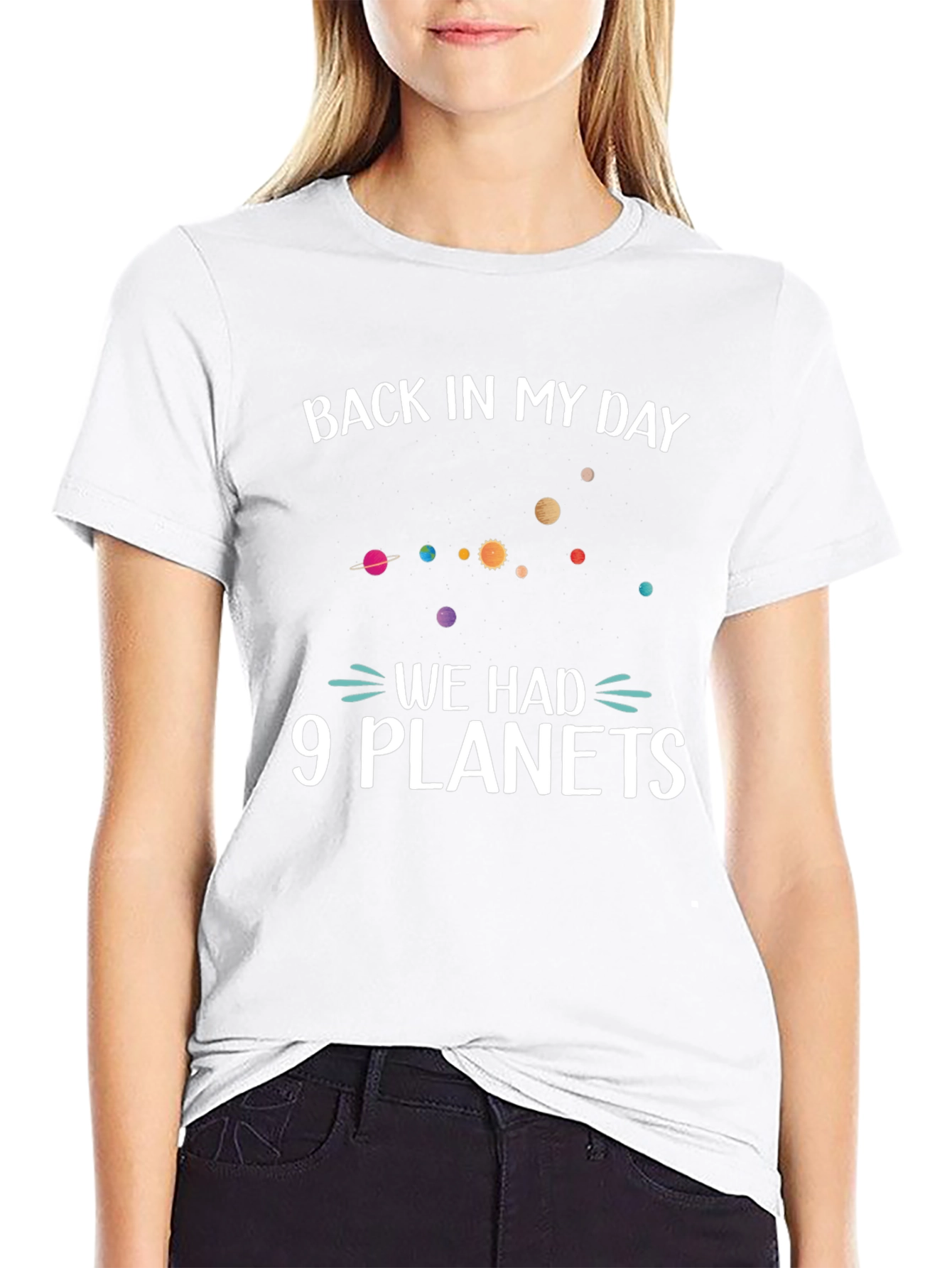 Back In My Day 9 Planets Funny Space T-Shirt