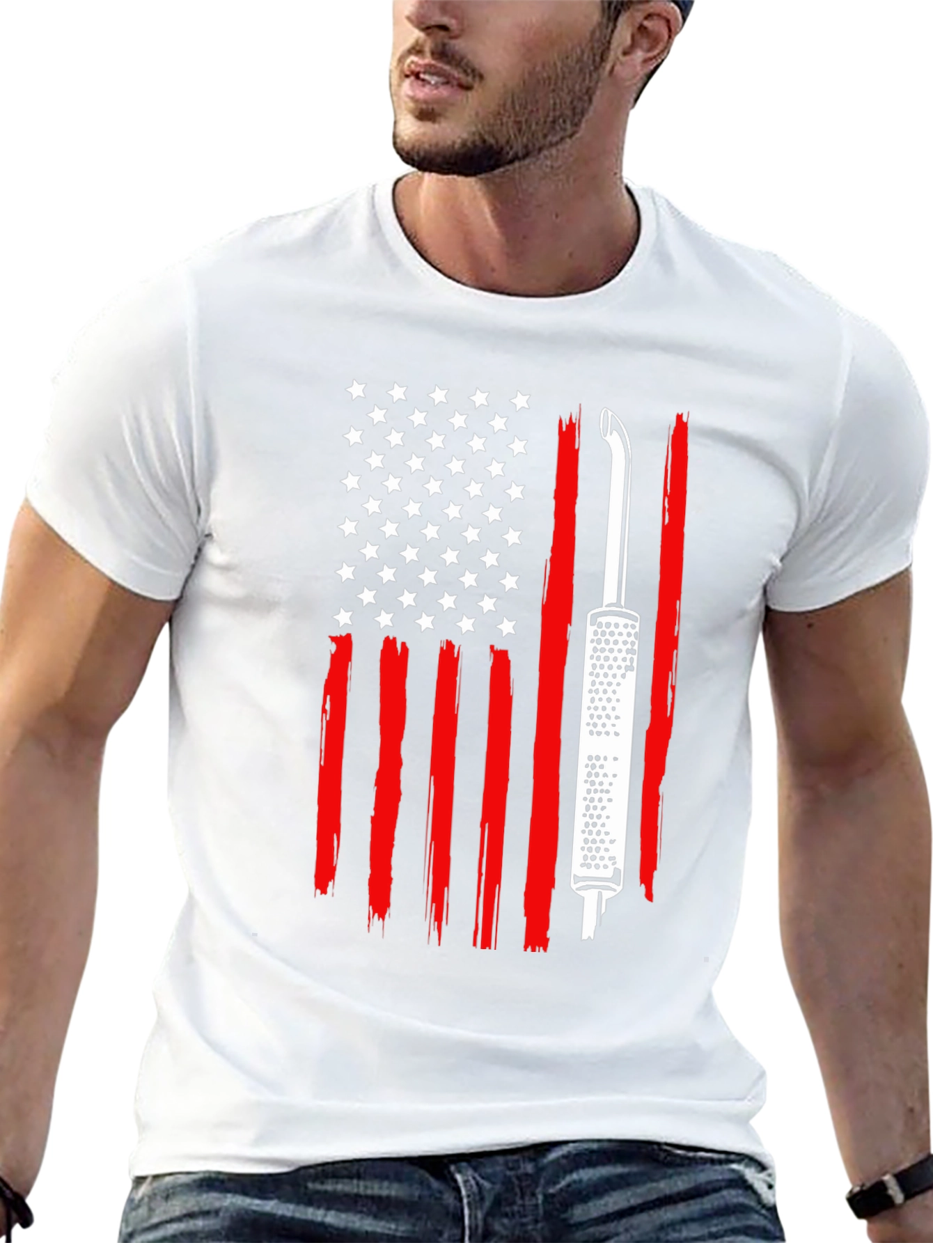 Trucker American Flag T-Shirt