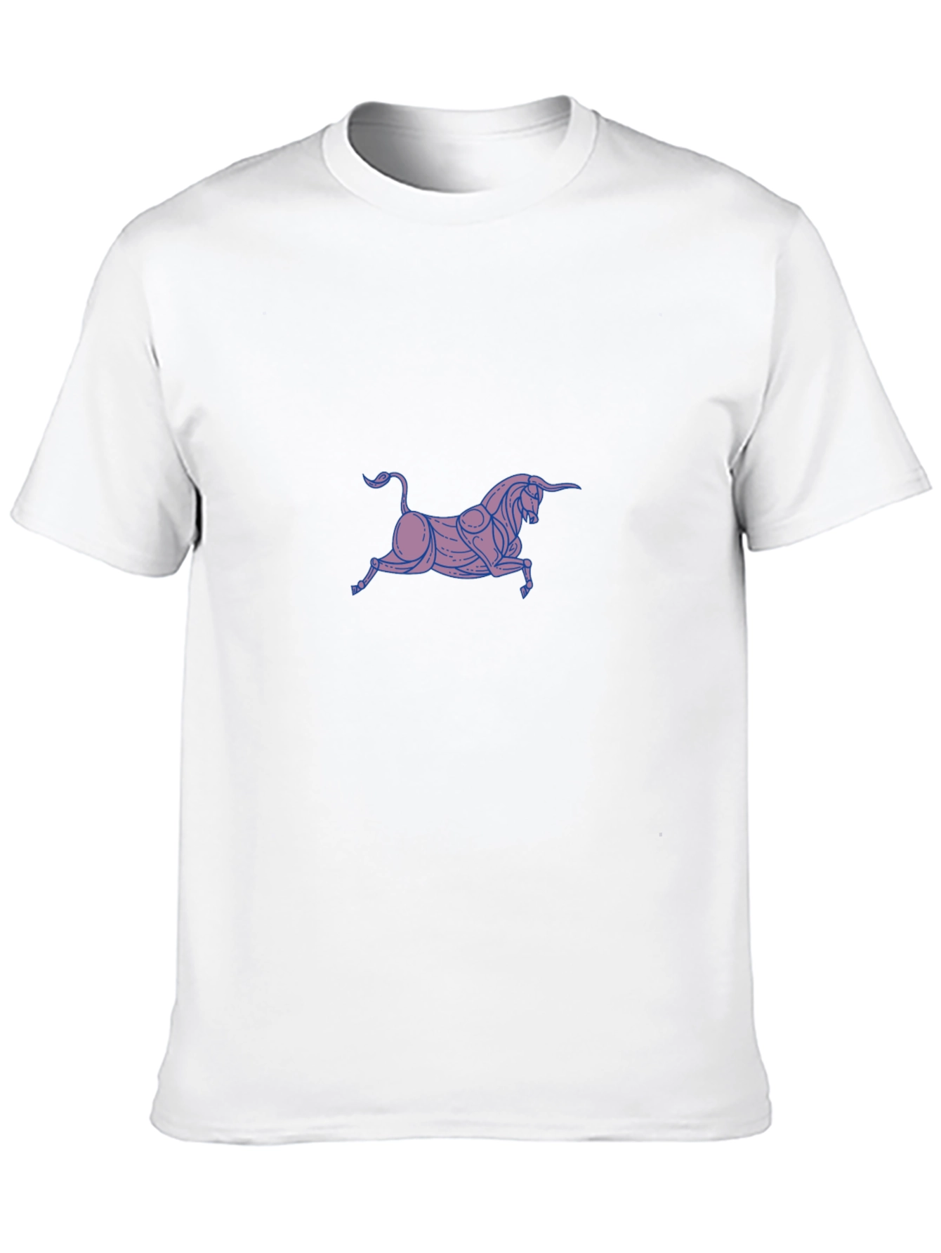 Stylish Bull Graphic Black T-Shirt