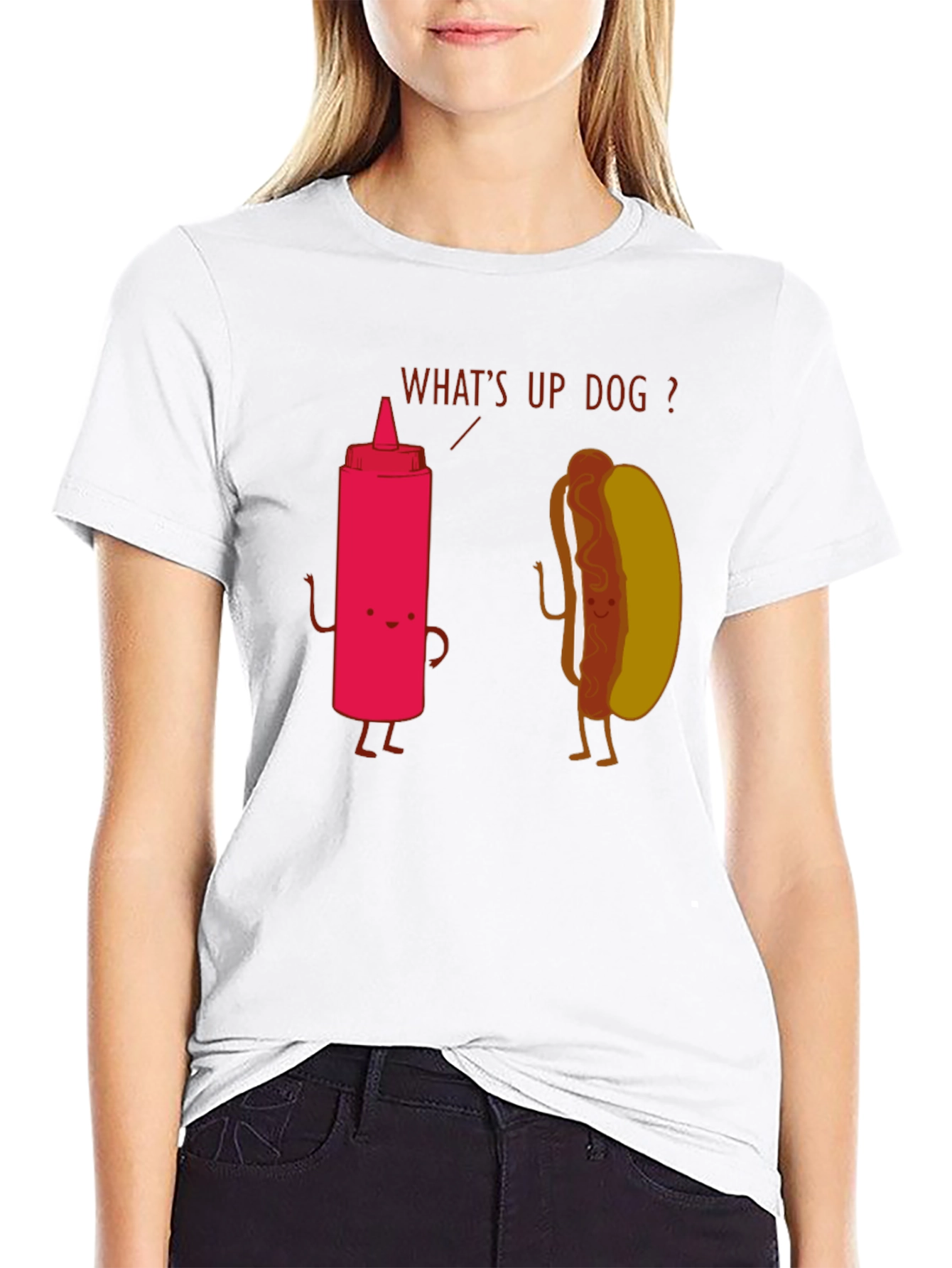 Funny Whats Up Dog Graphic Tee