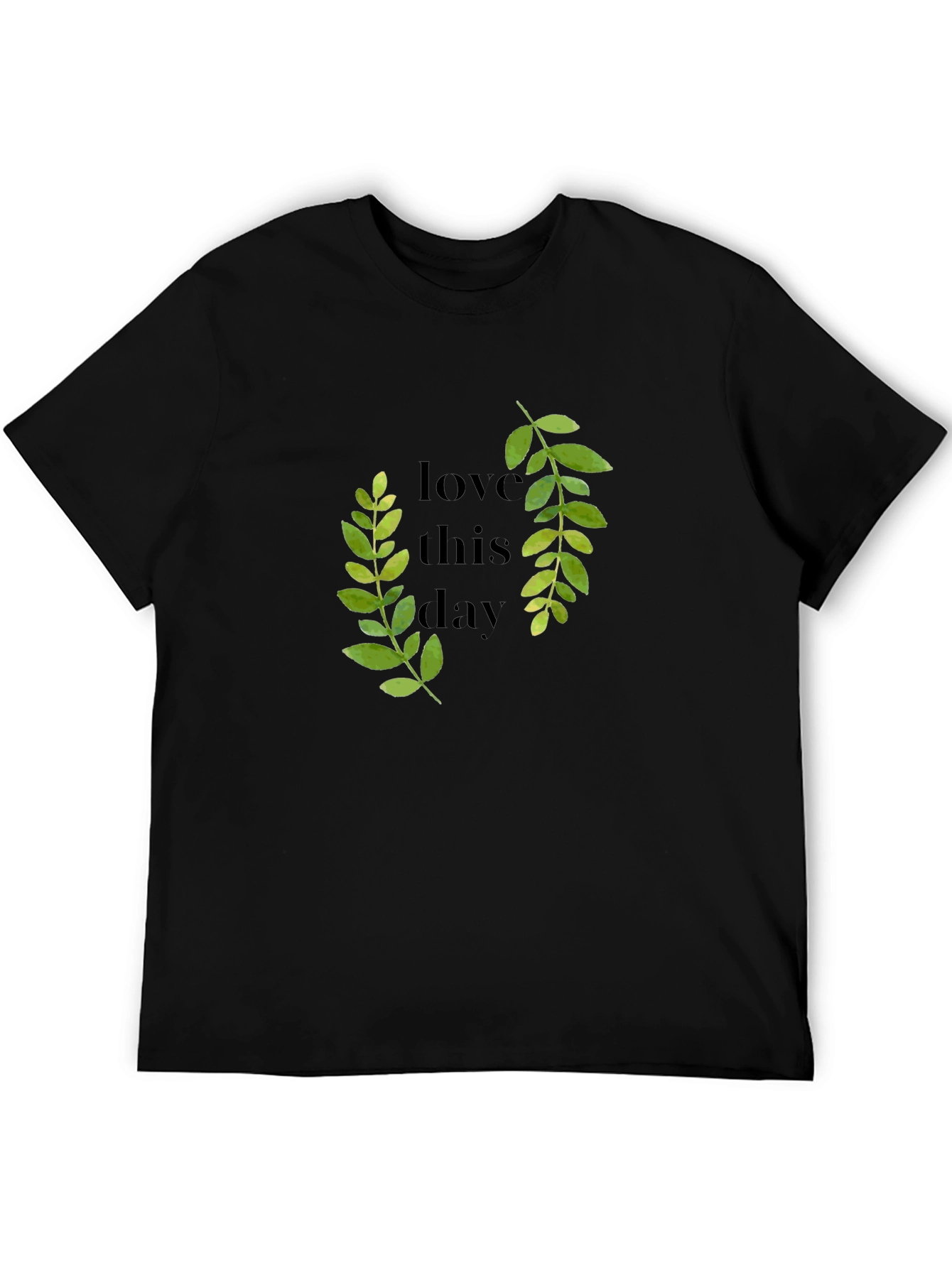 Love This Day Green Leaf Tee