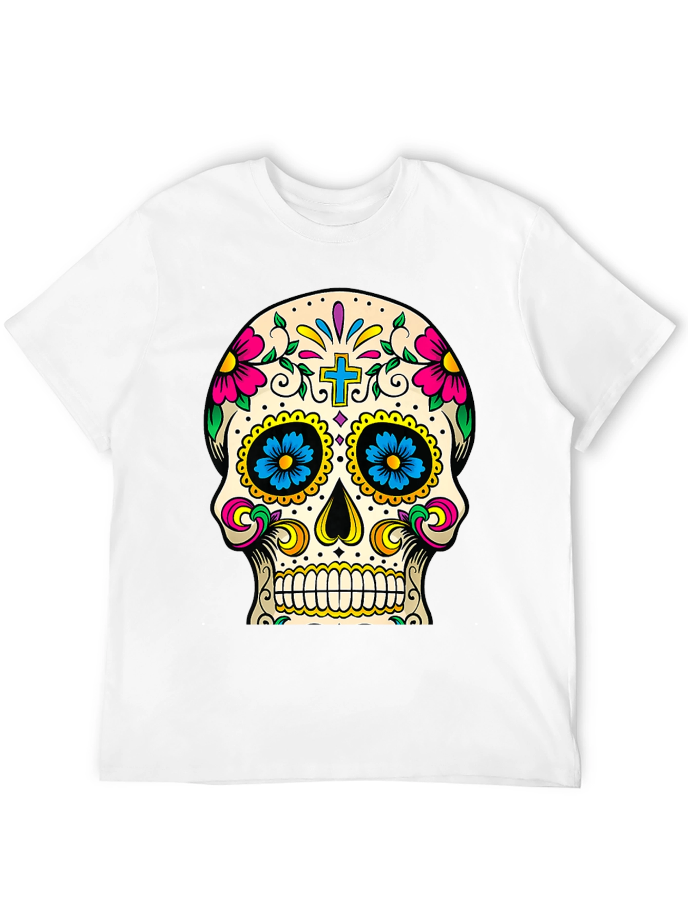 Day of the Dead Sugar Skull T-Shirt - Black
