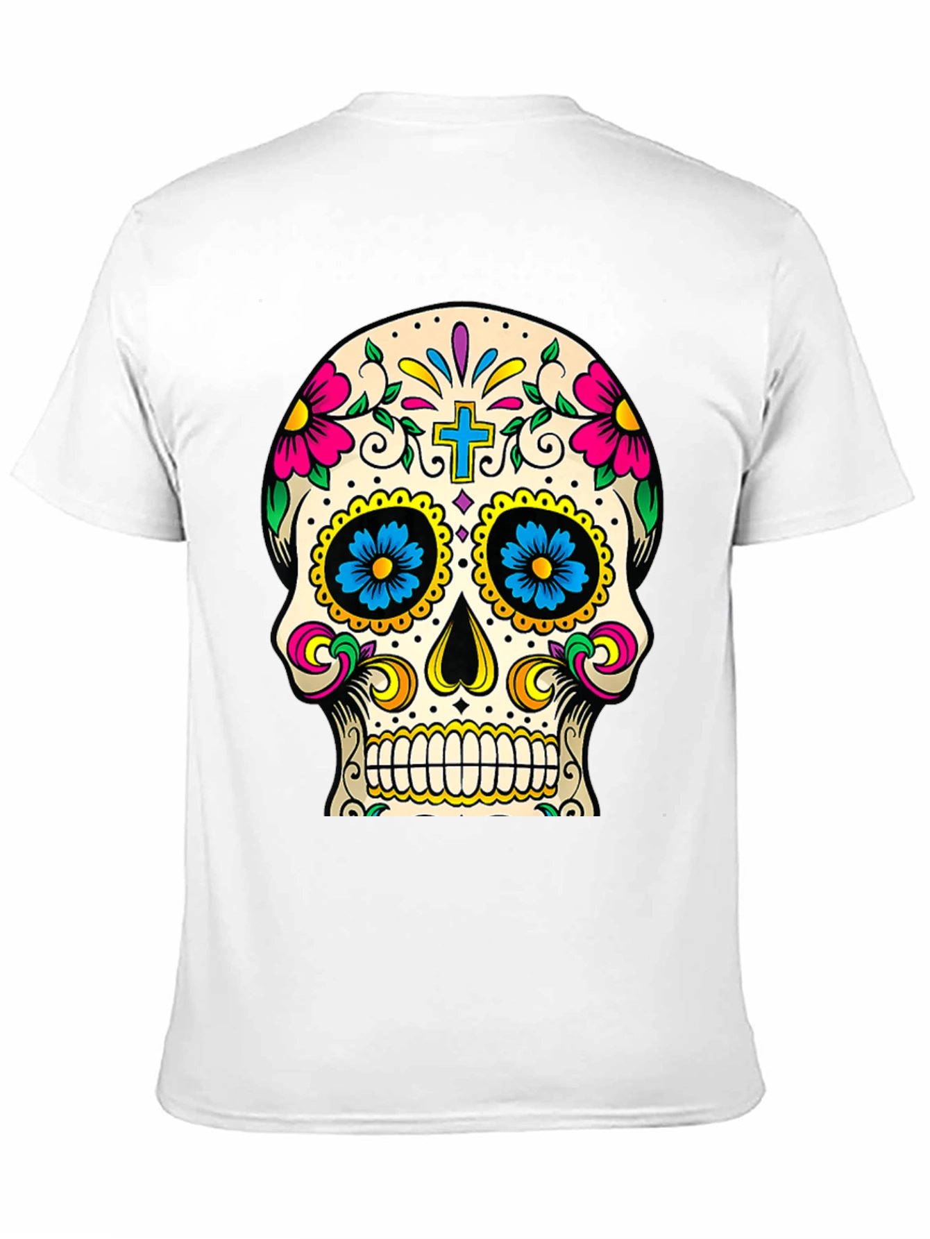 Day of the Dead Sugar Skull T-Shirt - Black
