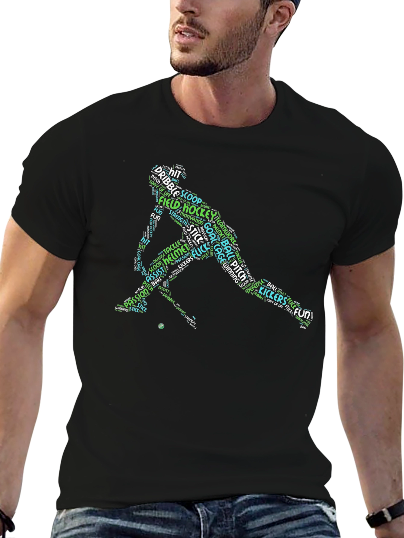 Field Hockey Word Art T-Shirt