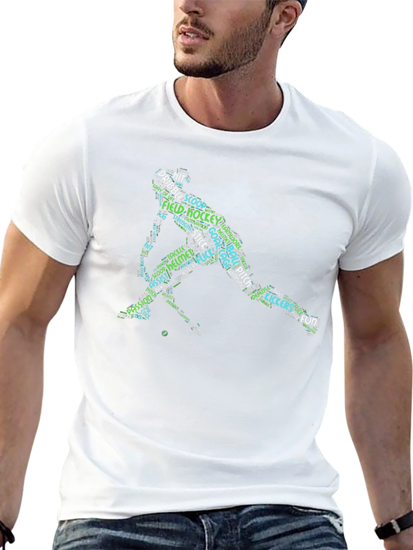 Field Hockey Word Art T-Shirt