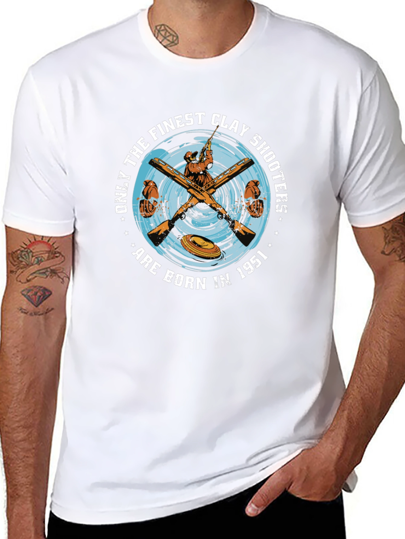 Finest Clay Shooters T-Shirt - Born in 1951