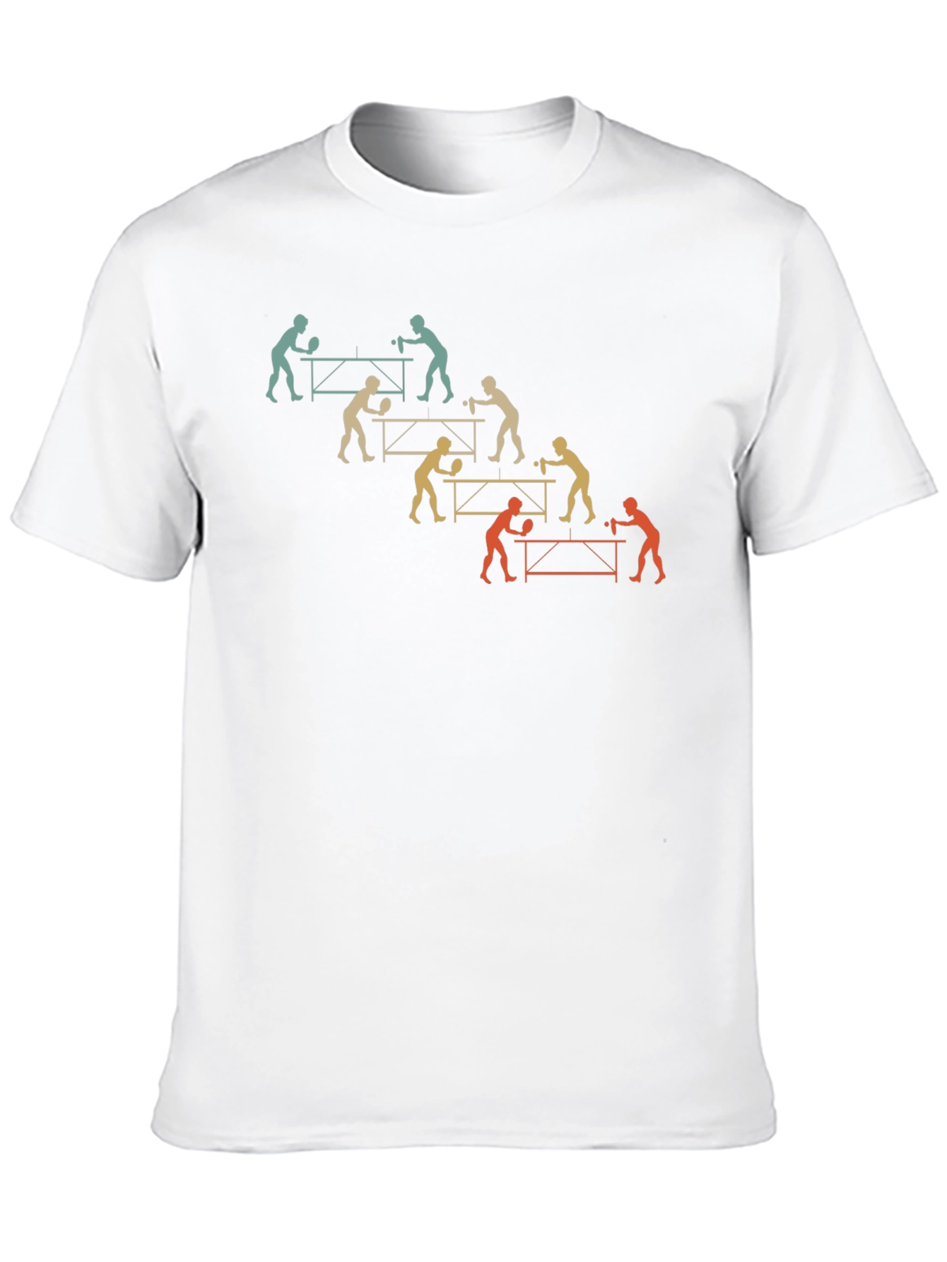 Ping Pong Table Tennis Player Black T-Shirt