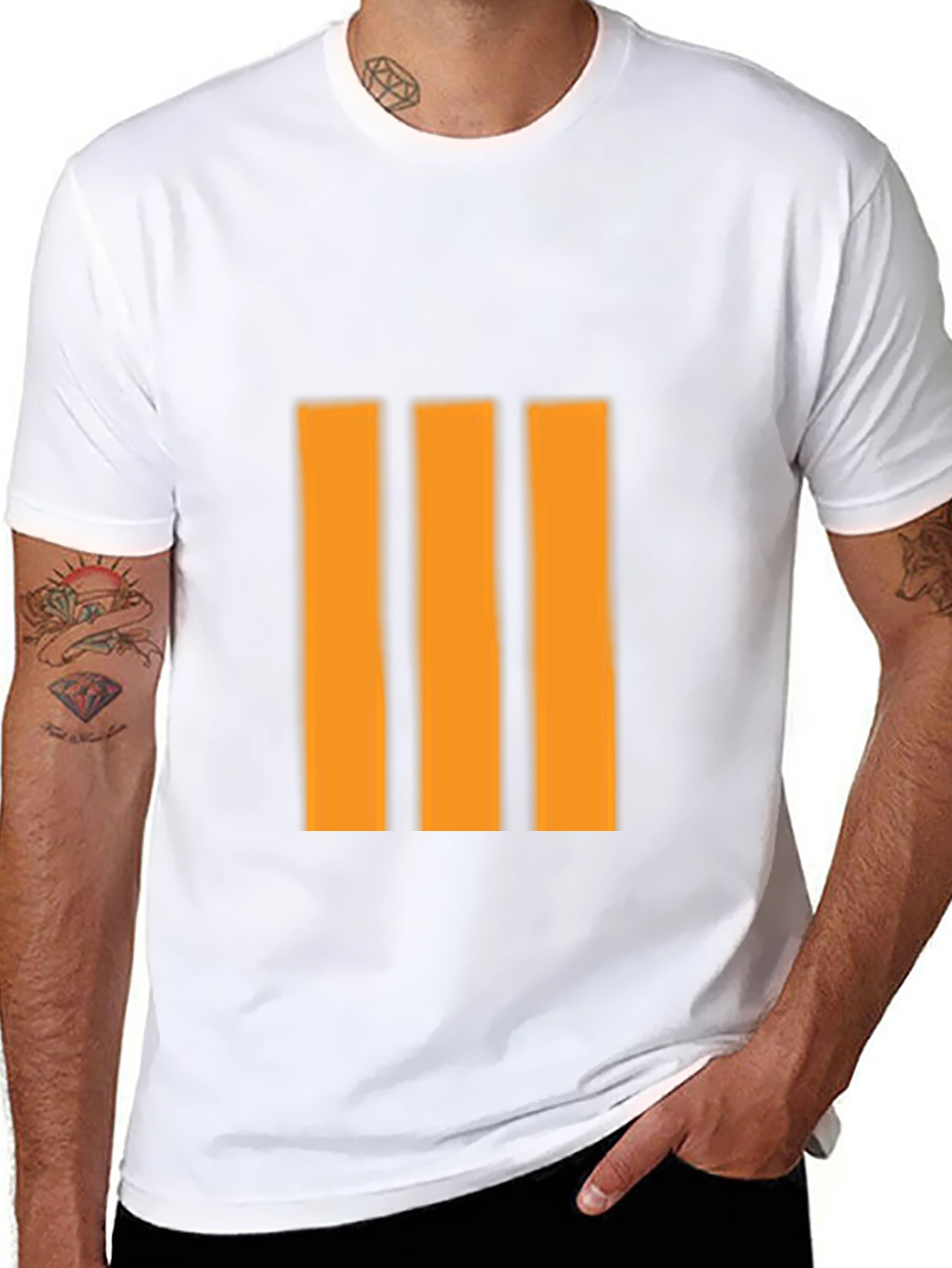 Striped Graphic Tee - Casual Comfort