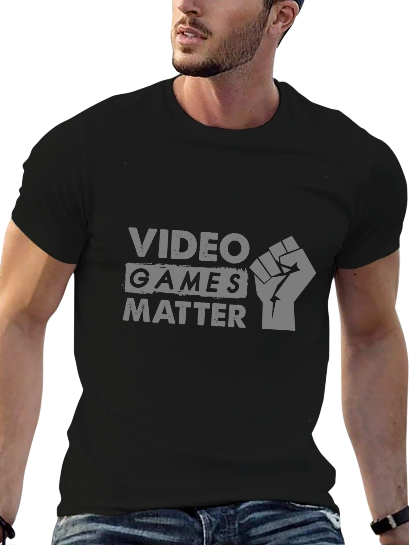Video Games Matter Graphic Tee - Black