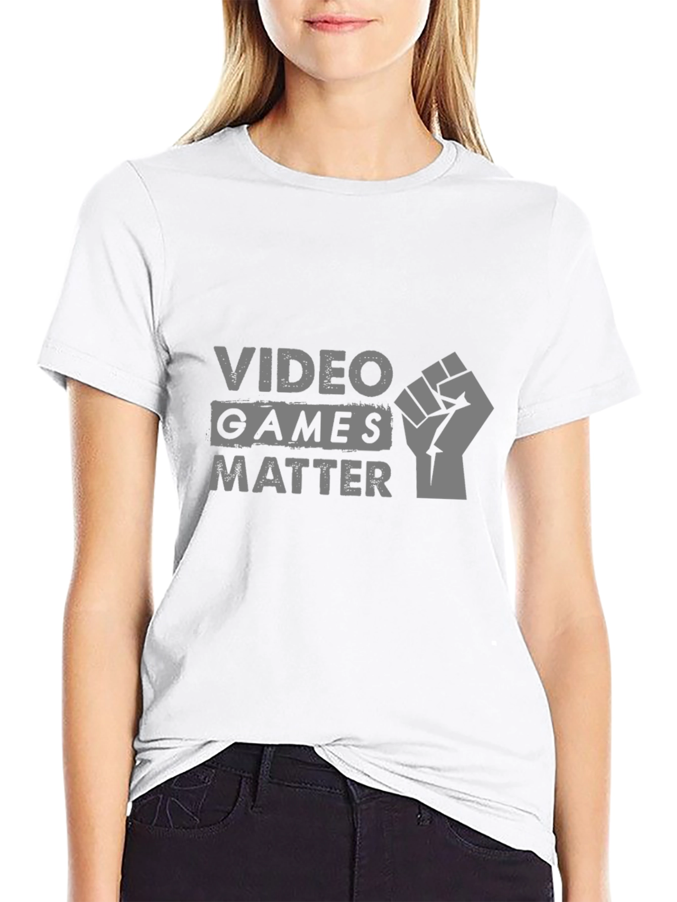 Video Games Matter Graphic Tee - Black