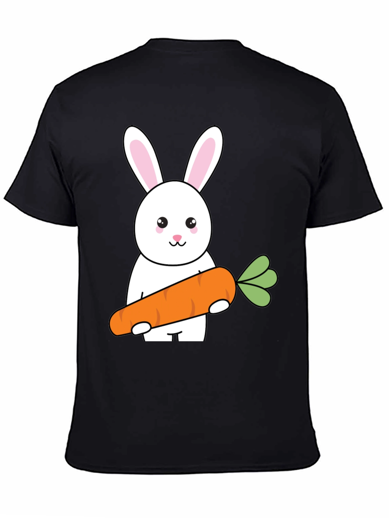 Bunny & Carrot Graphic Tee - Cute Easter Shirt