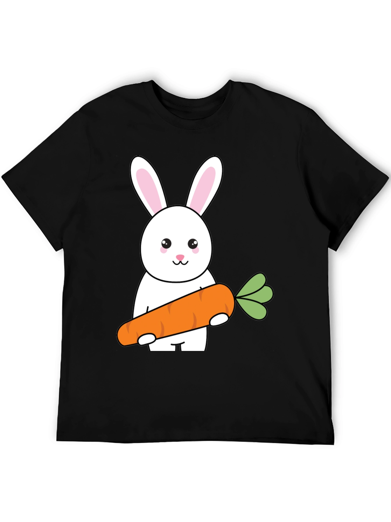 Bunny & Carrot Graphic Tee - Cute Easter Shirt