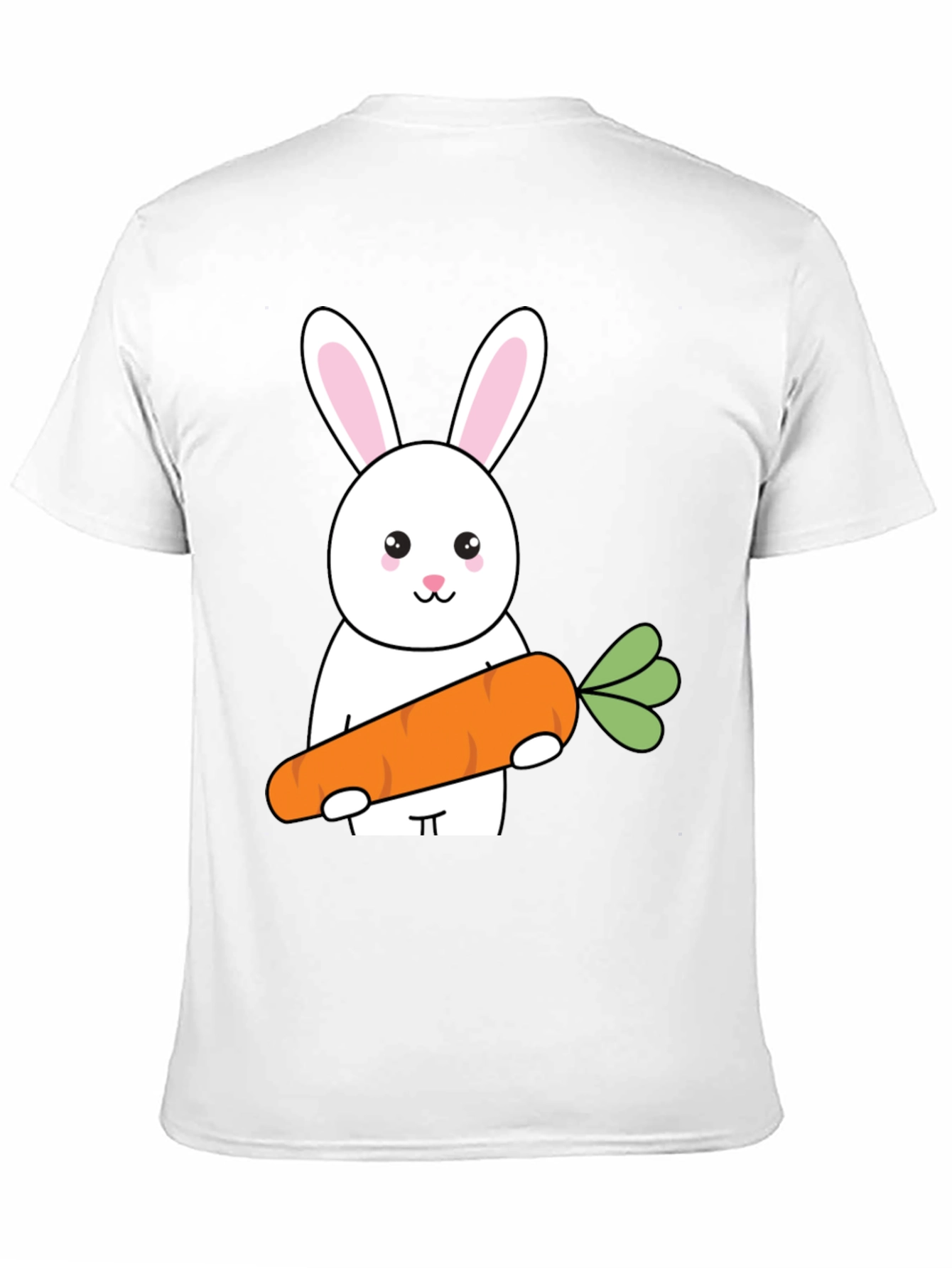 Bunny & Carrot Graphic Tee - Cute Easter Shirt